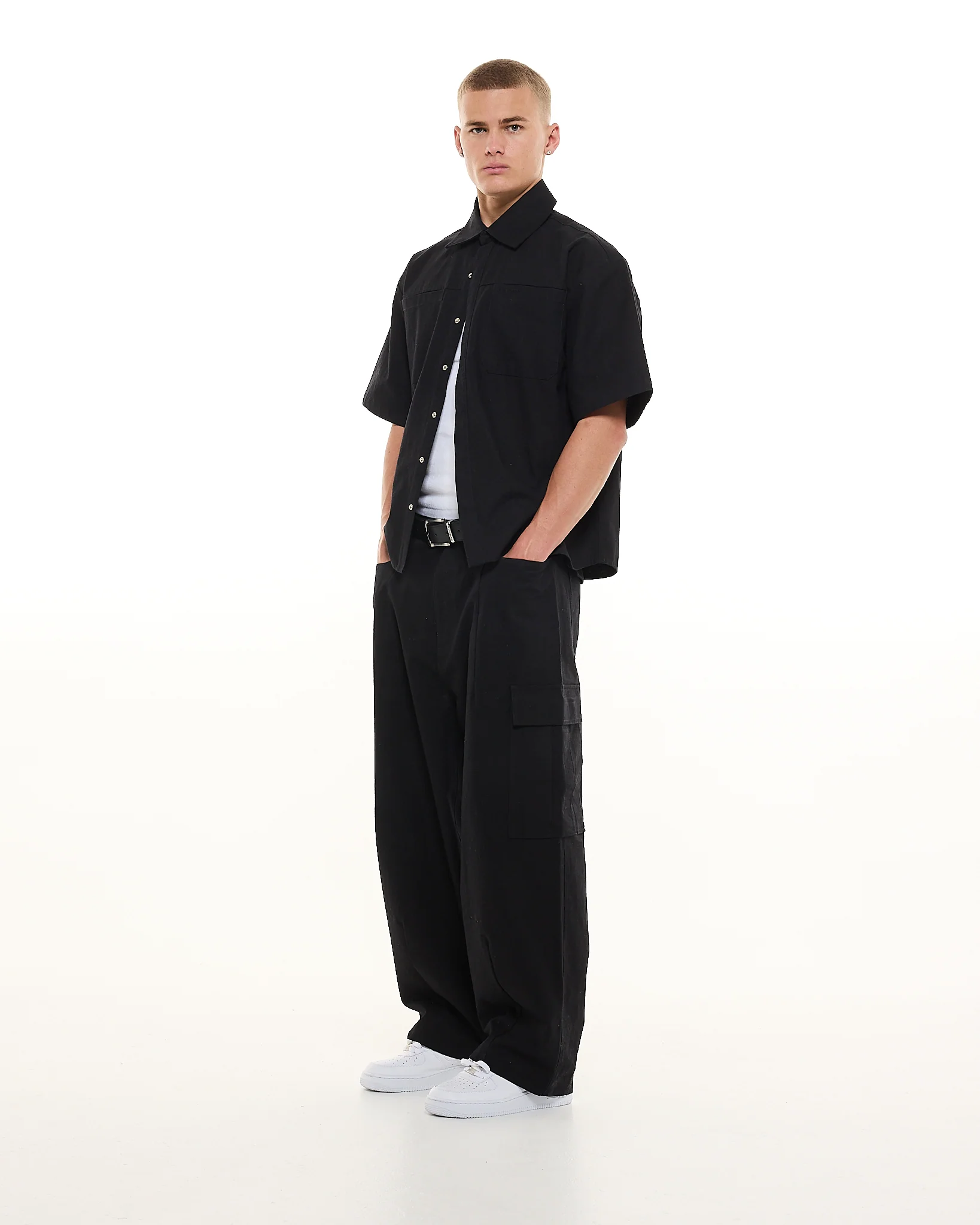 CARGO SS SHIRT - BLACK - Image 9