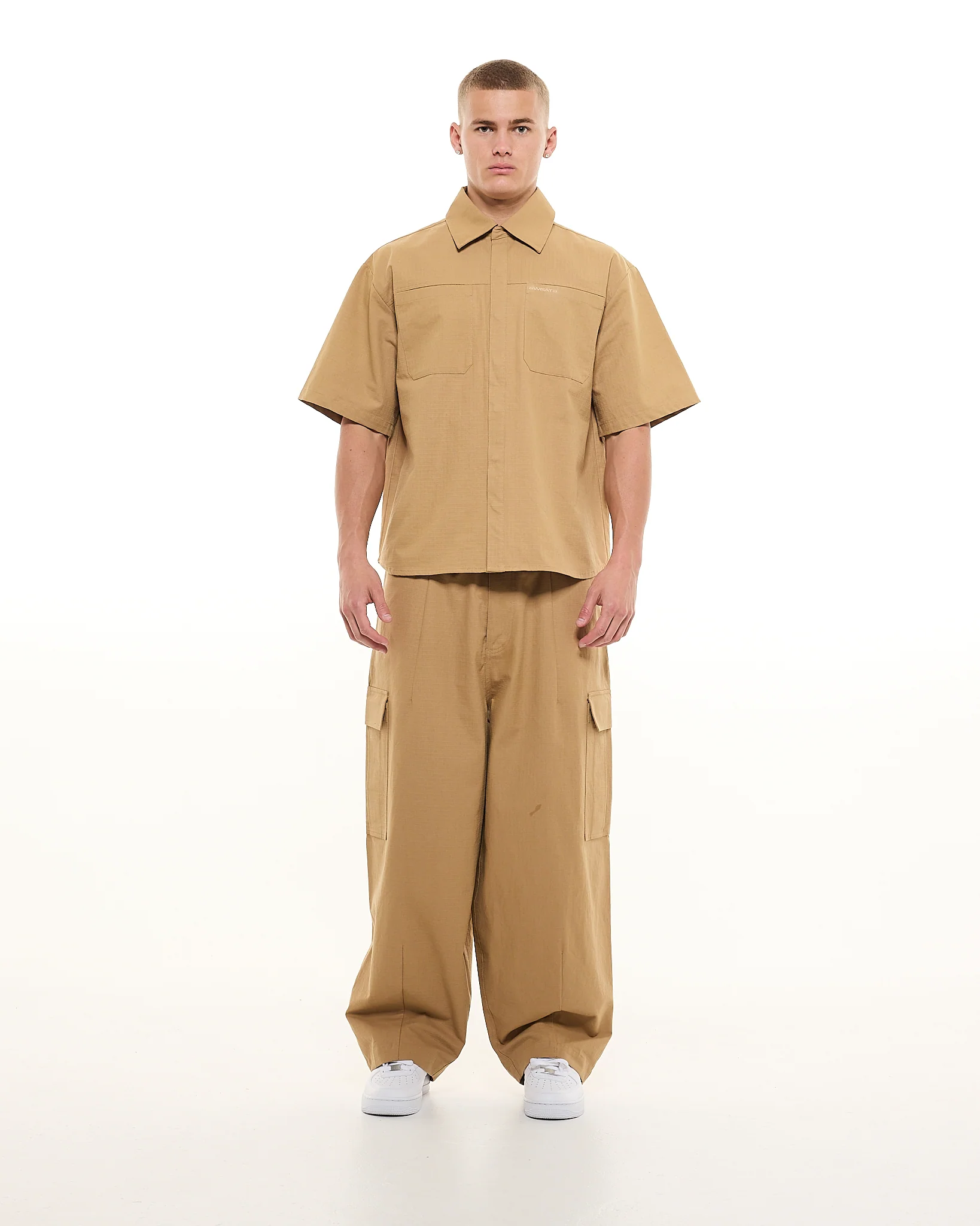 CARGO SS SHIRT - TAN - Image 4