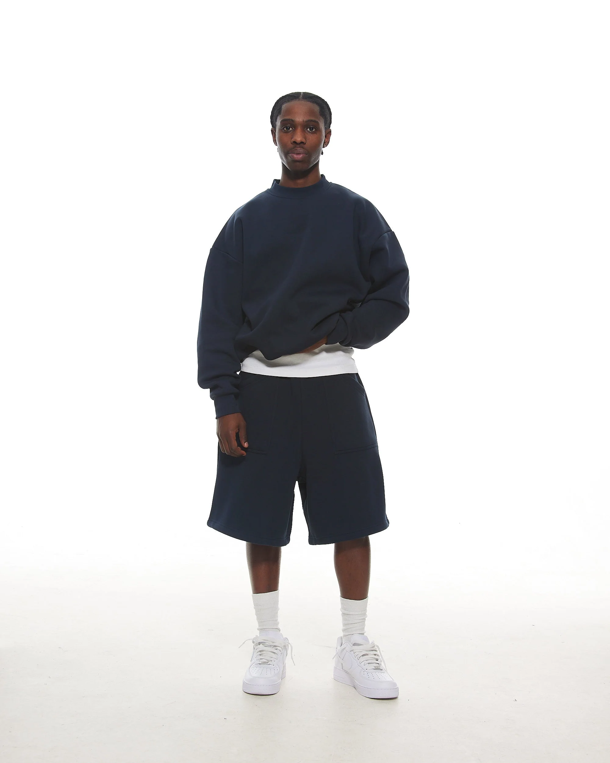 COZY SHORTS - NAVY - Image 2