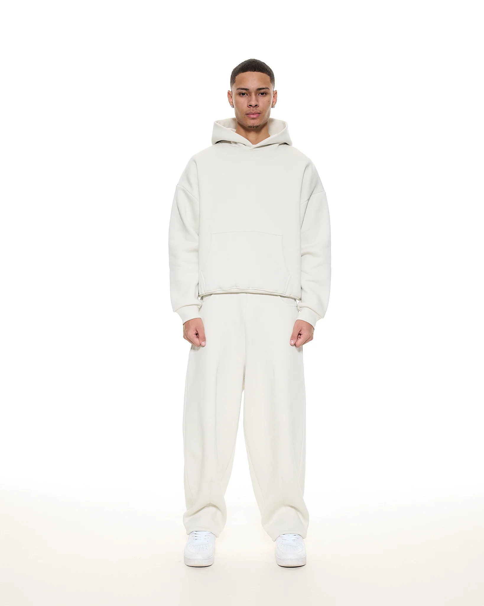 COZY STRAIGHT LEG SWEATS - CHALK - Image 3