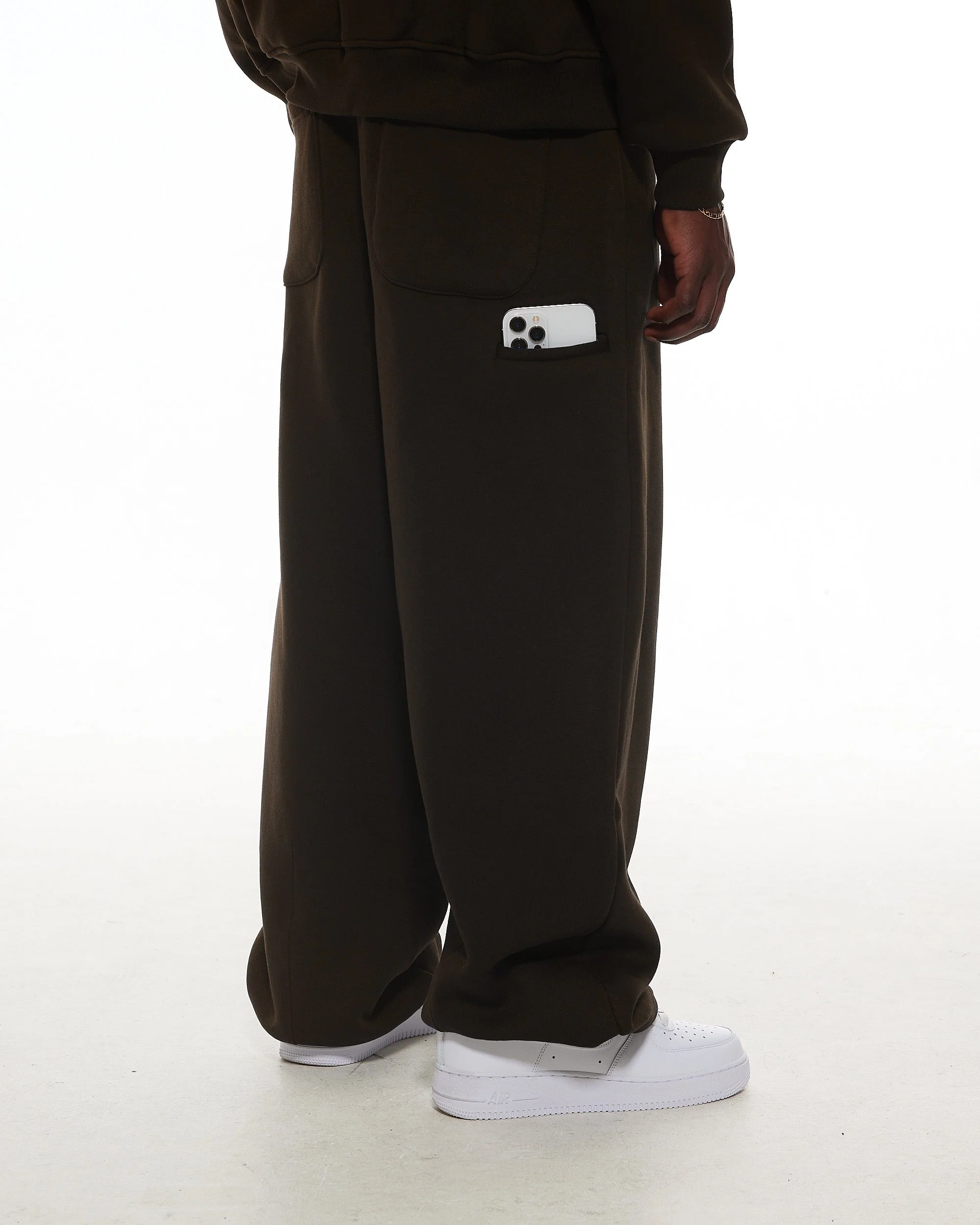 COZY STRAIGHT LEG SWEATS - COFFEE - Image 7
