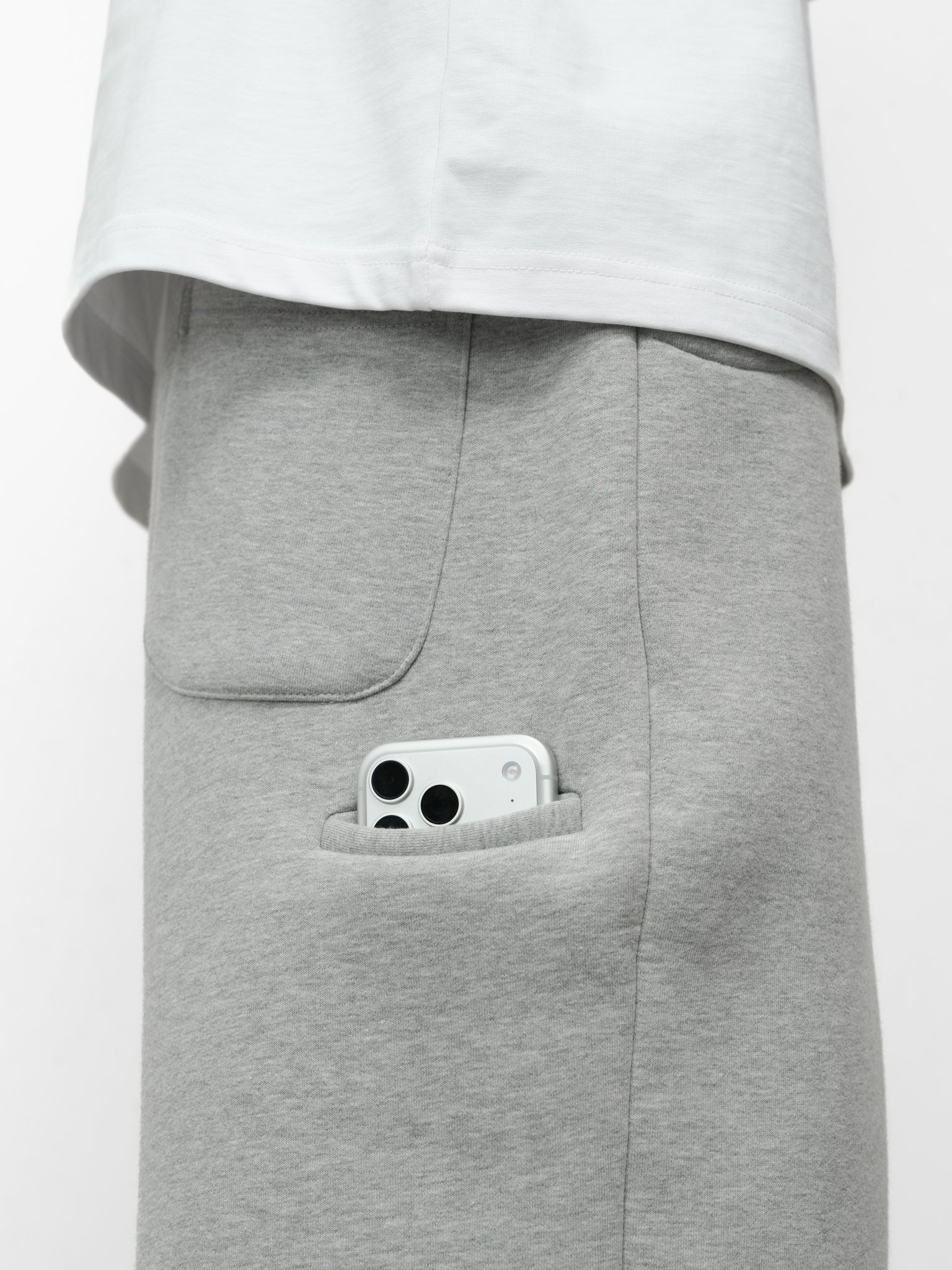 COZY STRAIGHT LEG SWEATS - GREY - Image 4