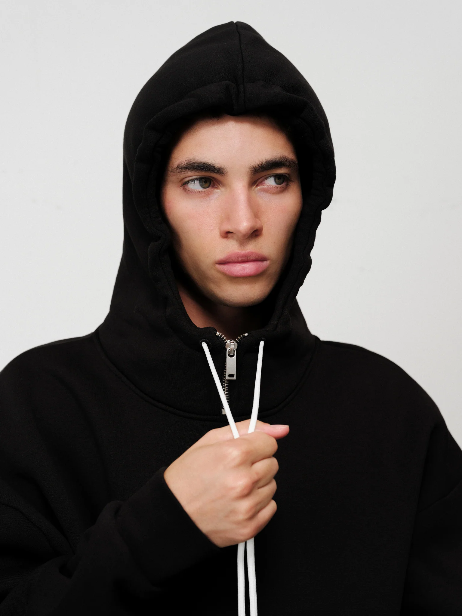 COZY TECH HOODIE - BLACK - Image 3