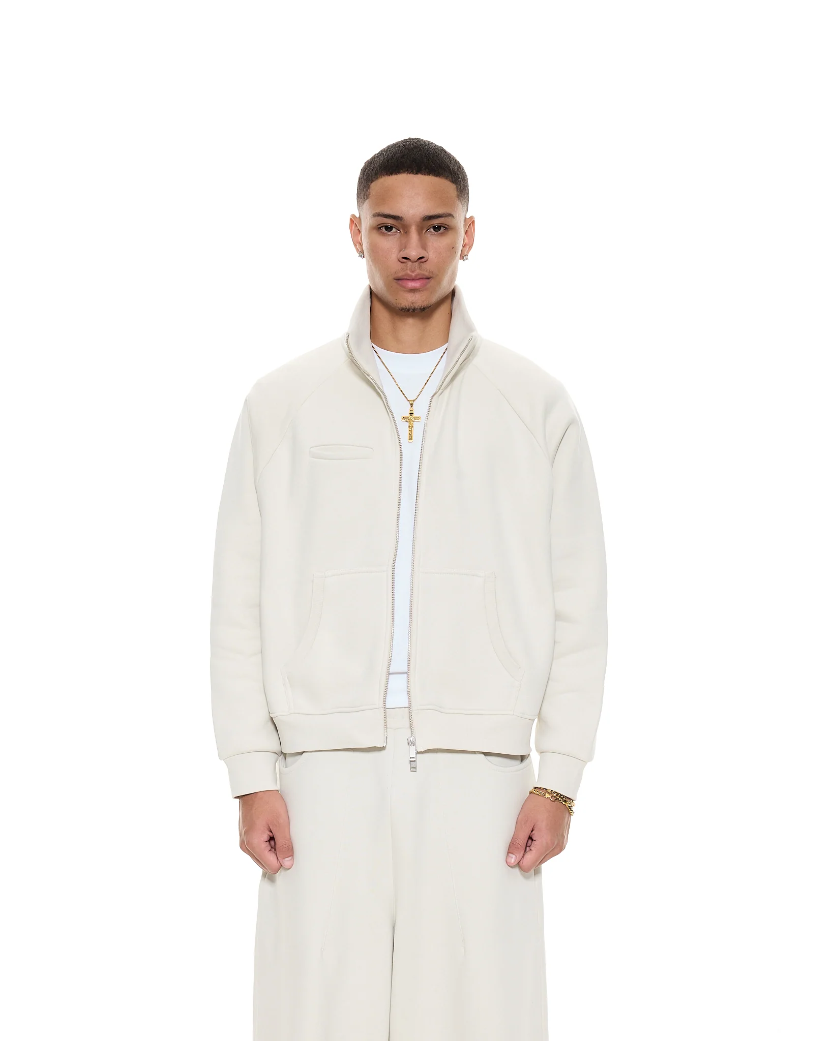 COZY TRACK JACKET - CHALK - Image 5