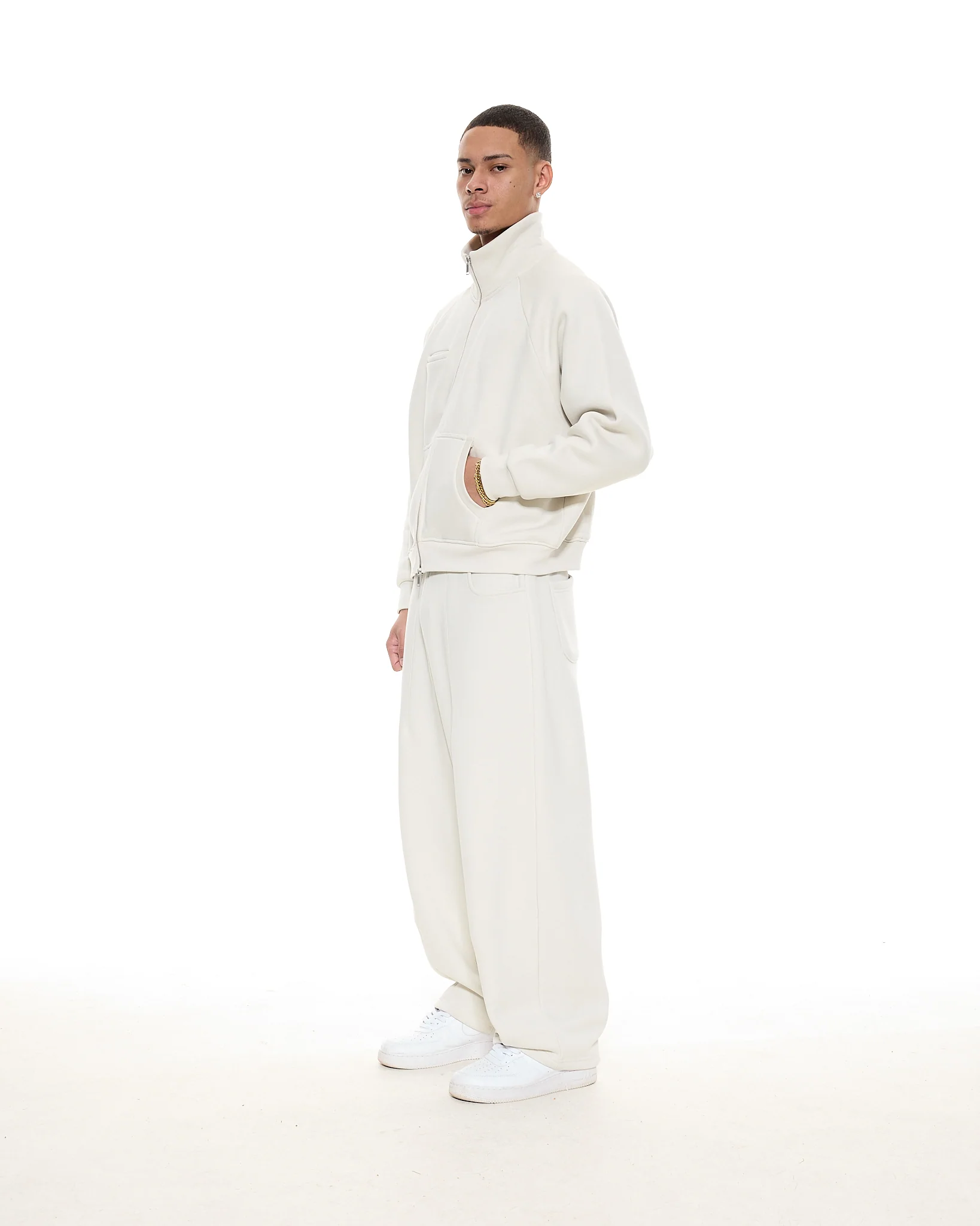 COZY TRACK JACKET - CHALK - Image 7