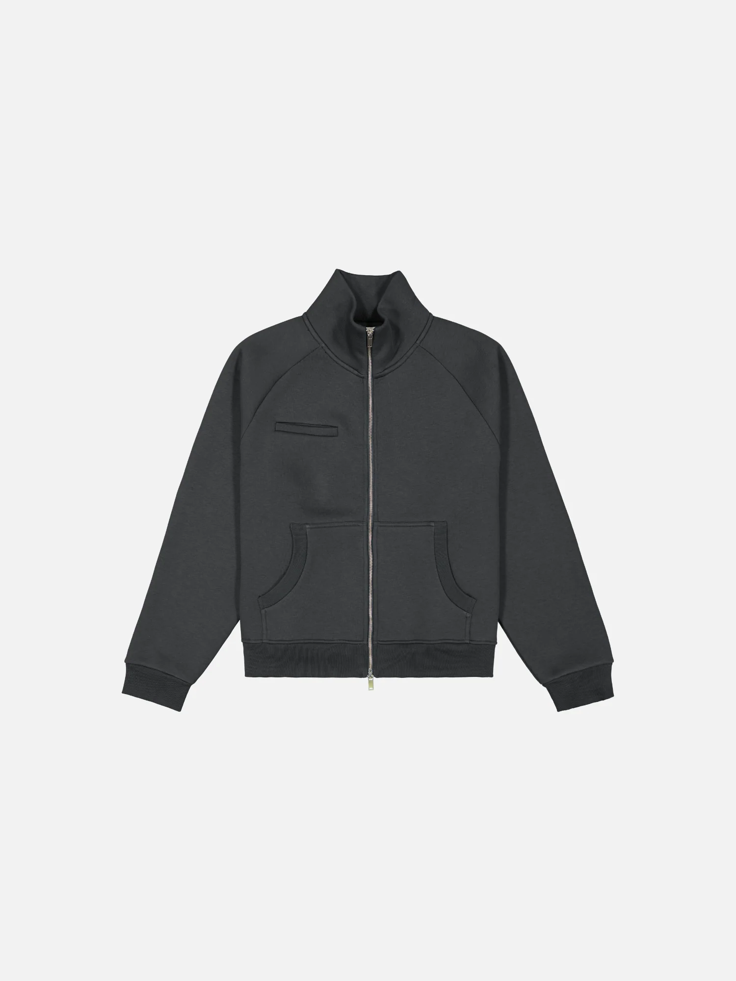 COZY TRACK JACKET - GRANITE