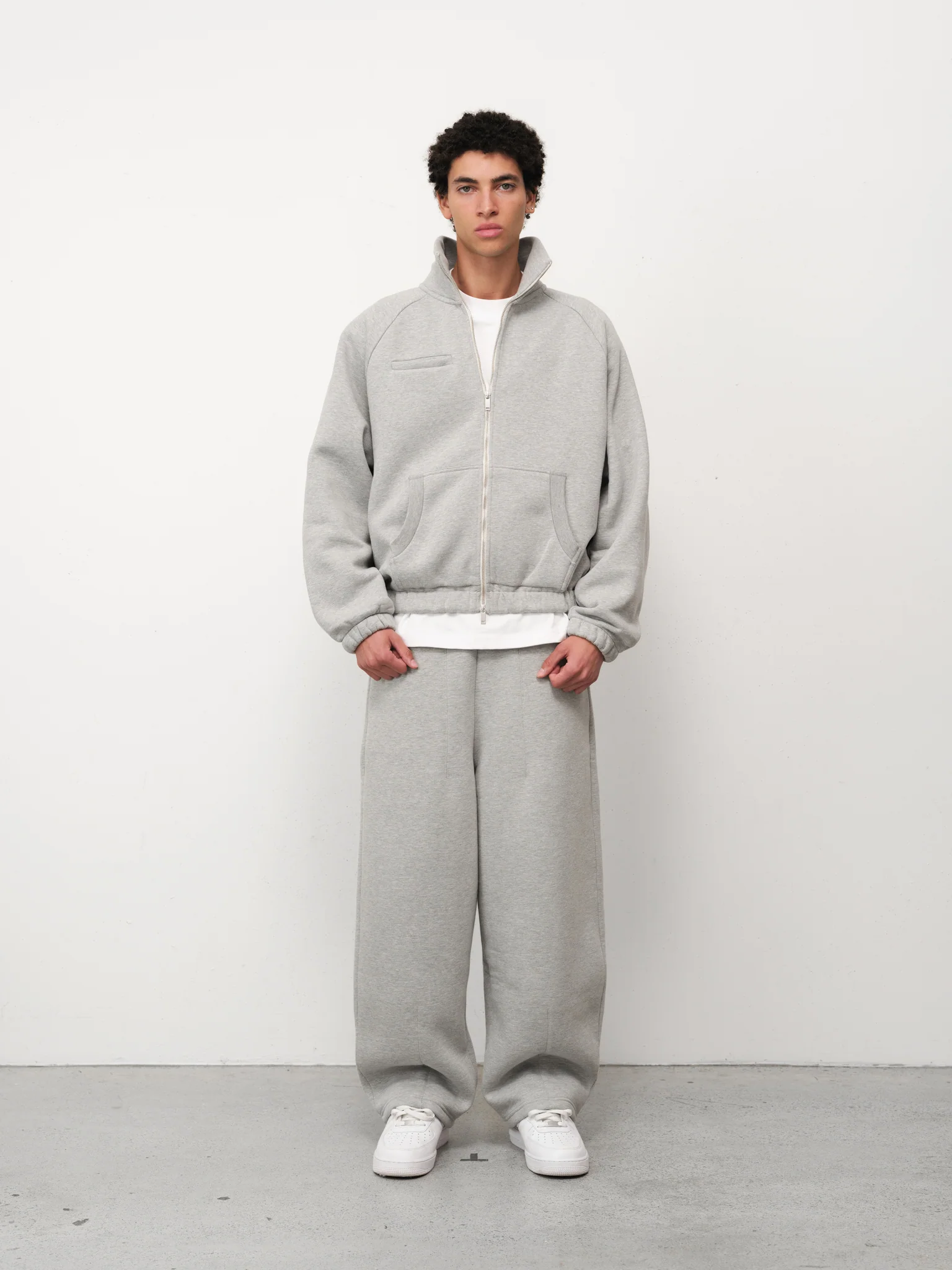COZY TRACK JACKET - GREY - Image 2