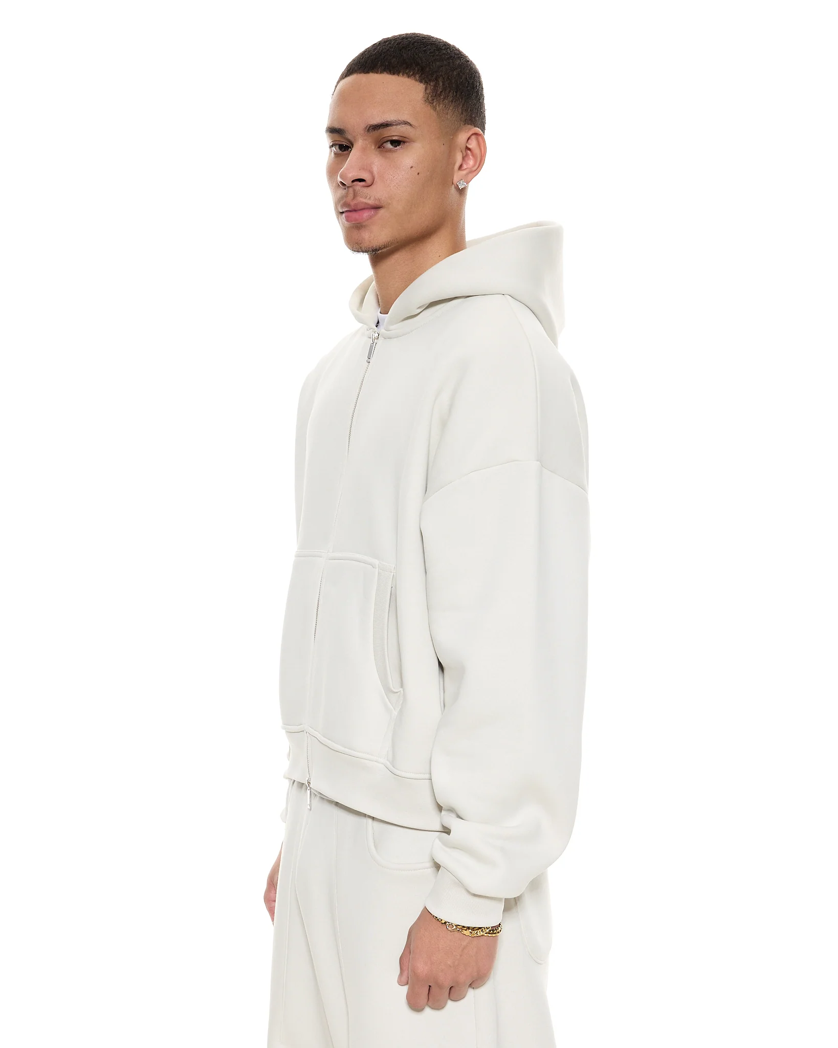 COZY ZIP UP - CHALK - Image 3