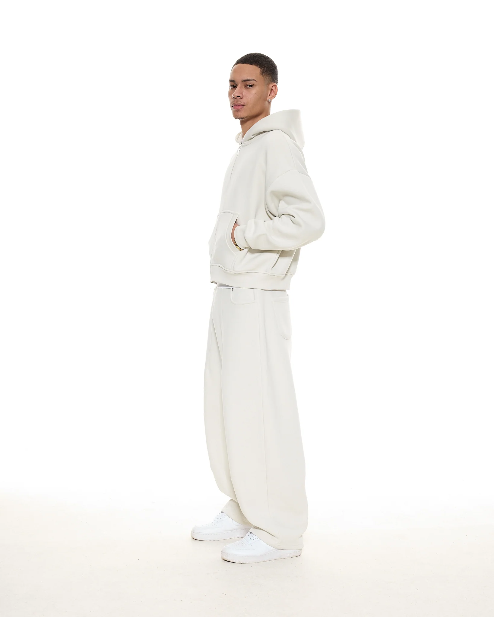 COZY ZIP UP - CHALK - Image 6