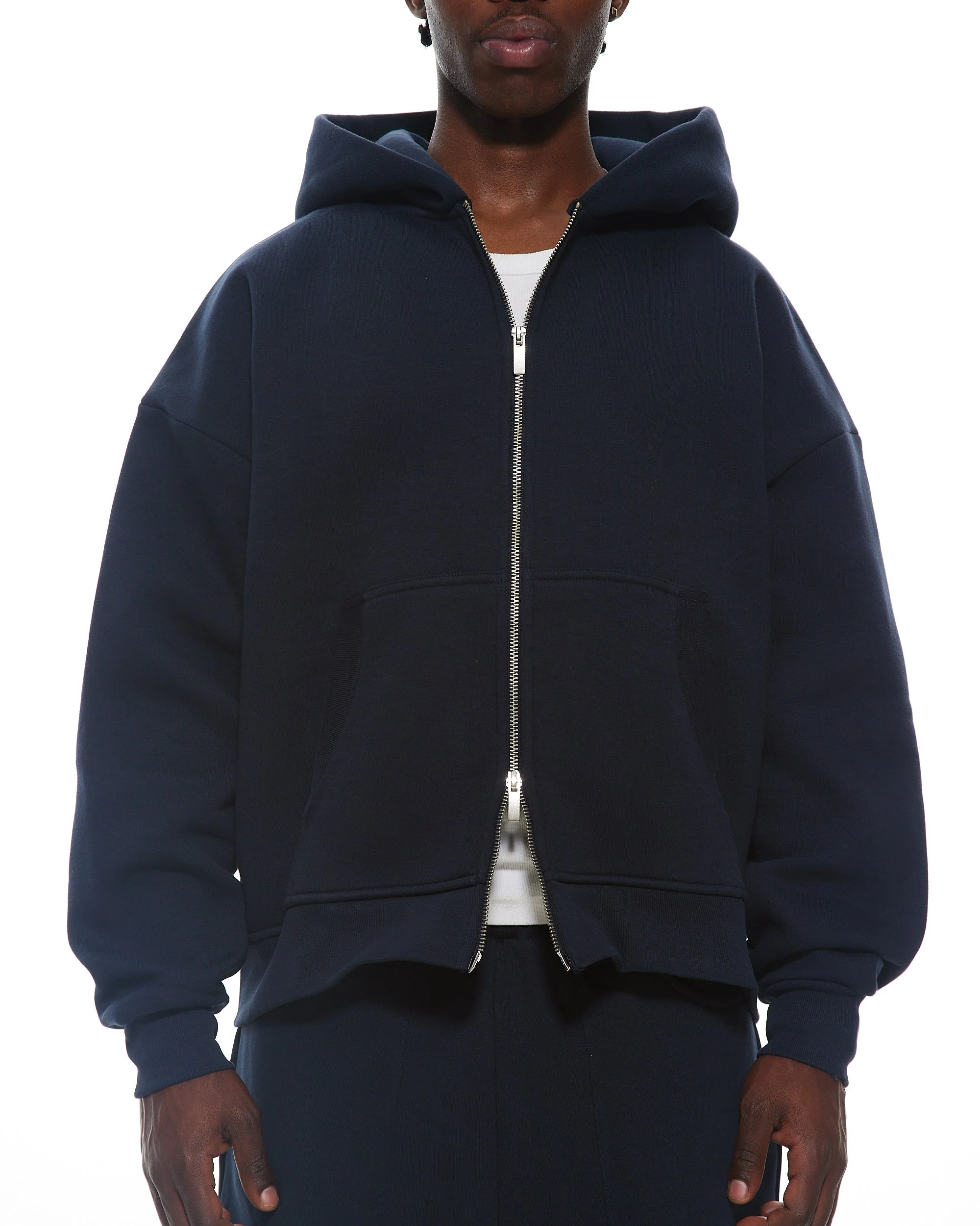 COZY ZIP UP - NAVY - Image 5