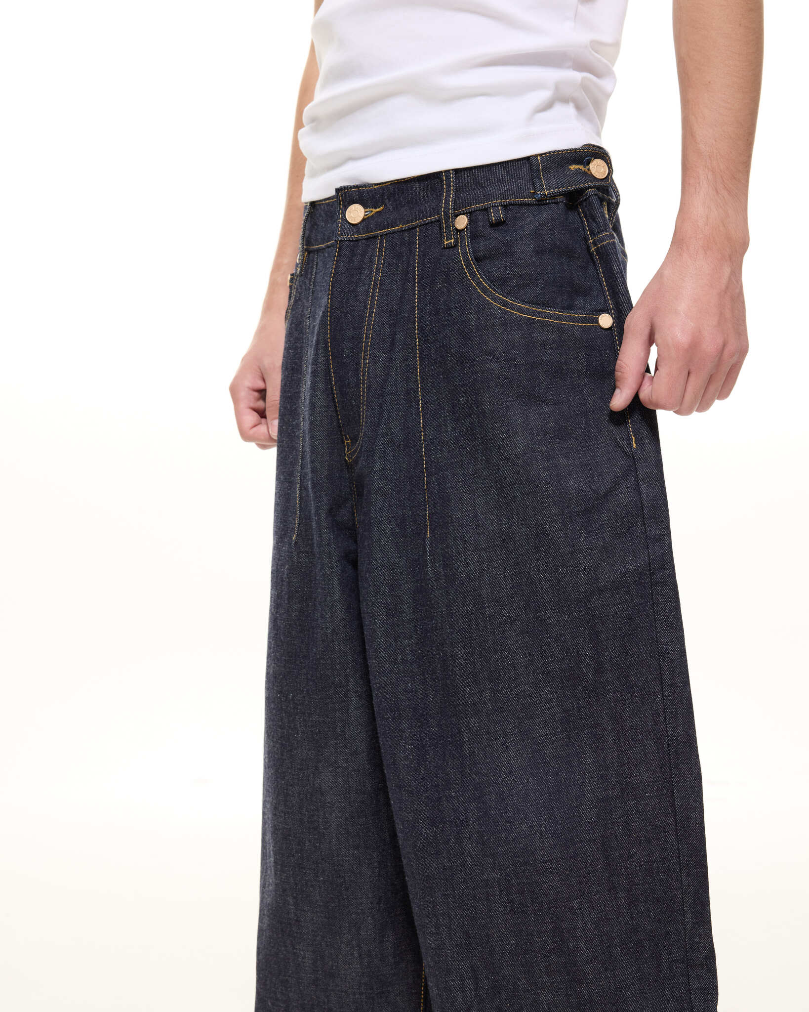 DENIM BAGGY JEANS - INDIGO - Image 10
