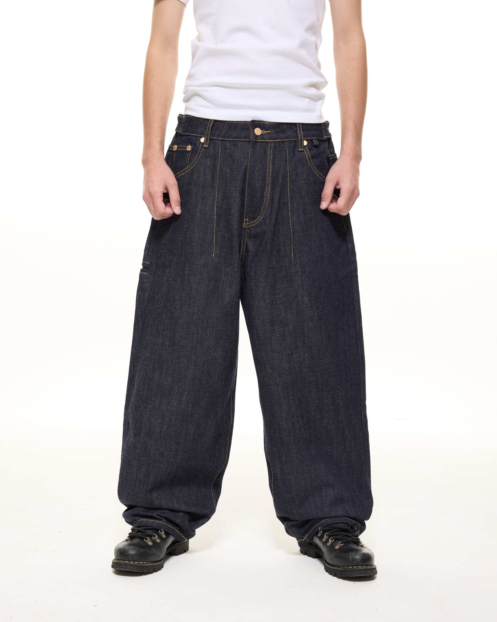 DENIM BAGGY JEANS - INDIGO - Image 3