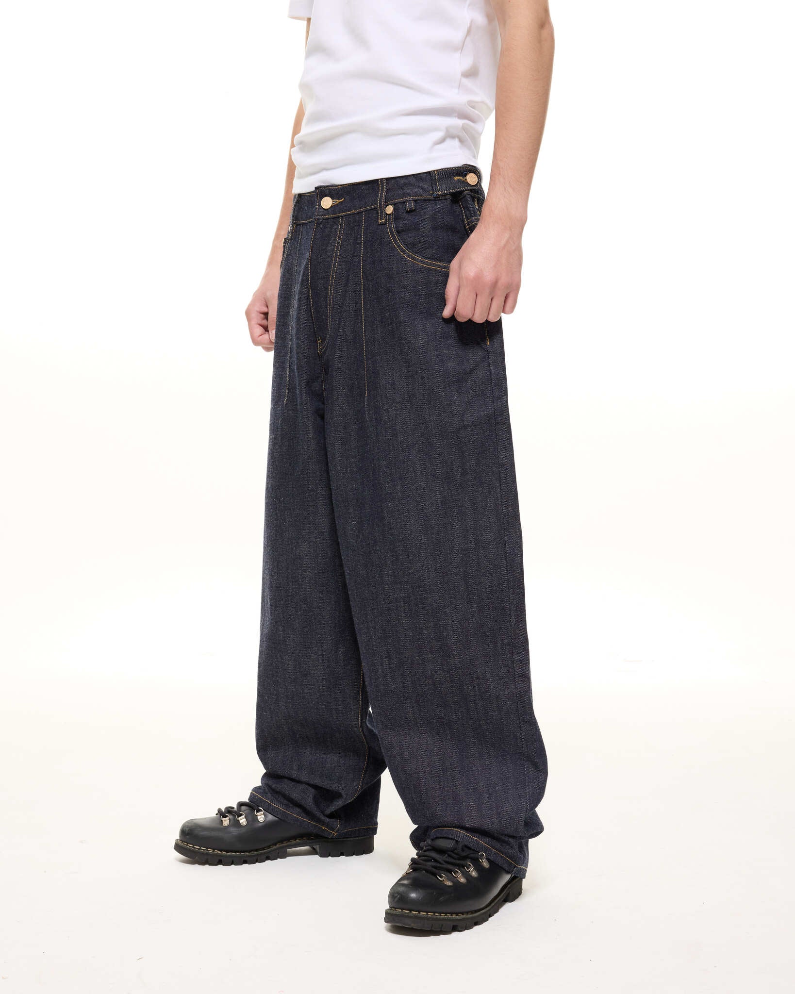DENIM BAGGY JEANS - INDIGO - Image 5