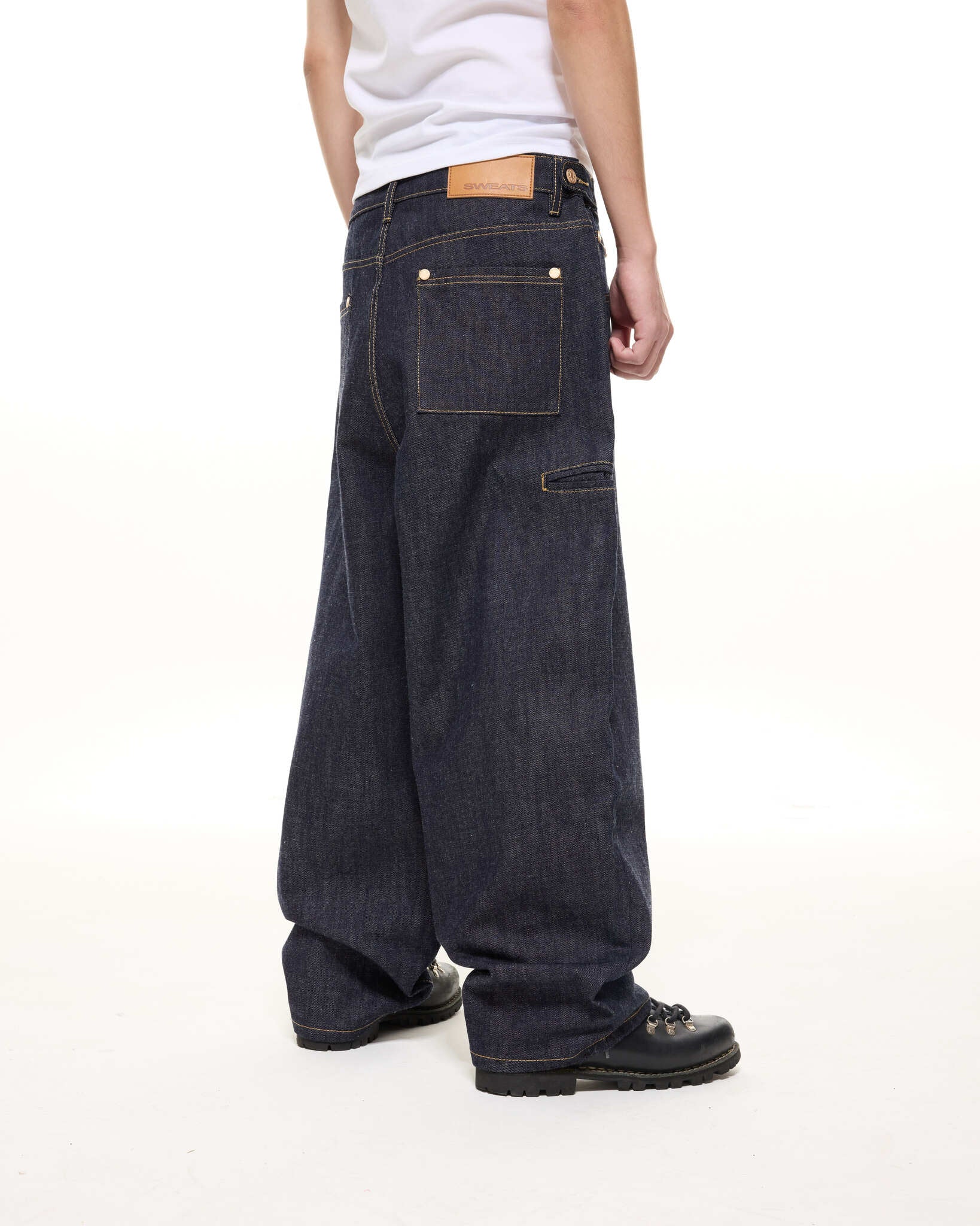 DENIM BAGGY JEANS - INDIGO - Image 7