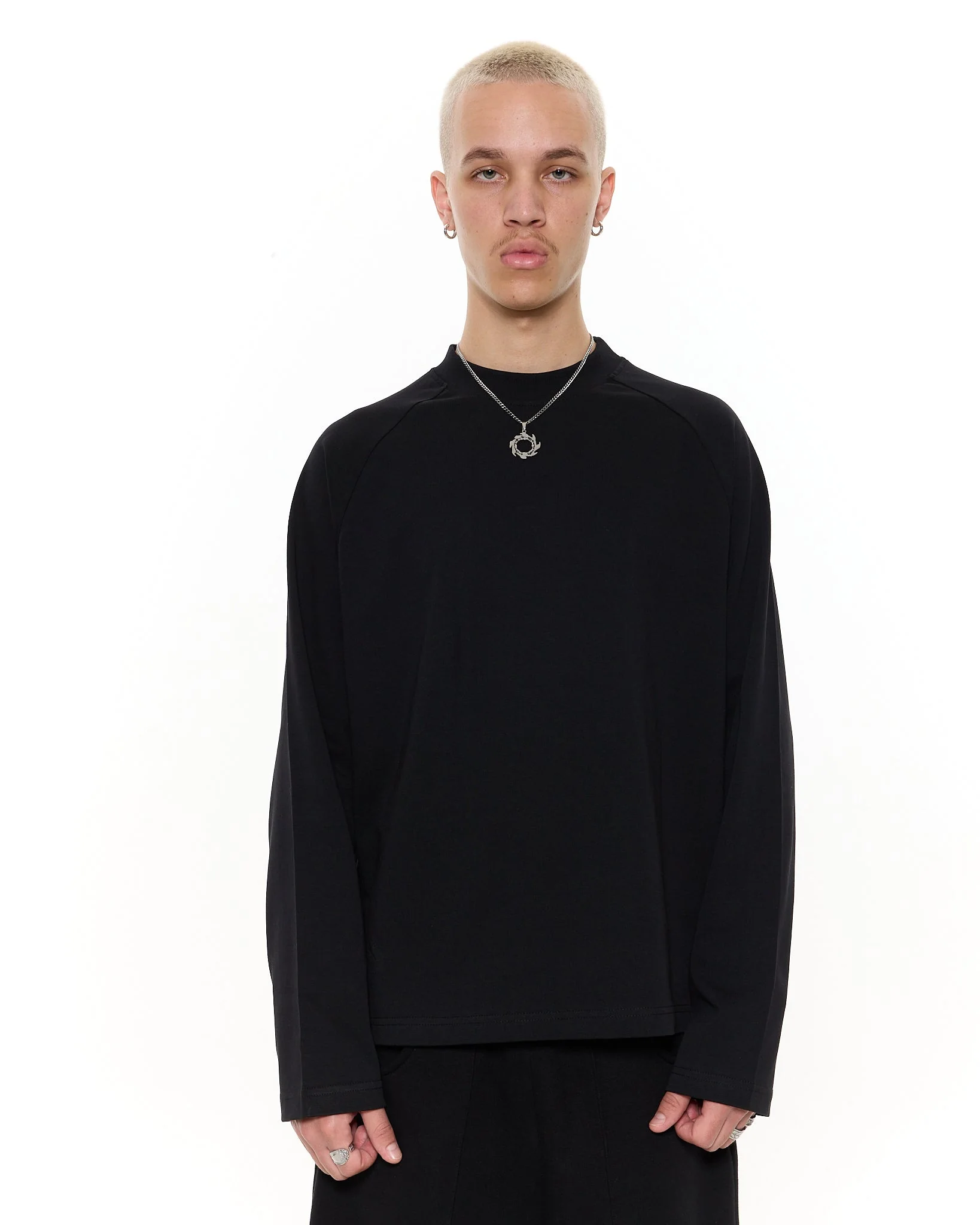 Long Sleeve T-Shirt - Black - Image 3
