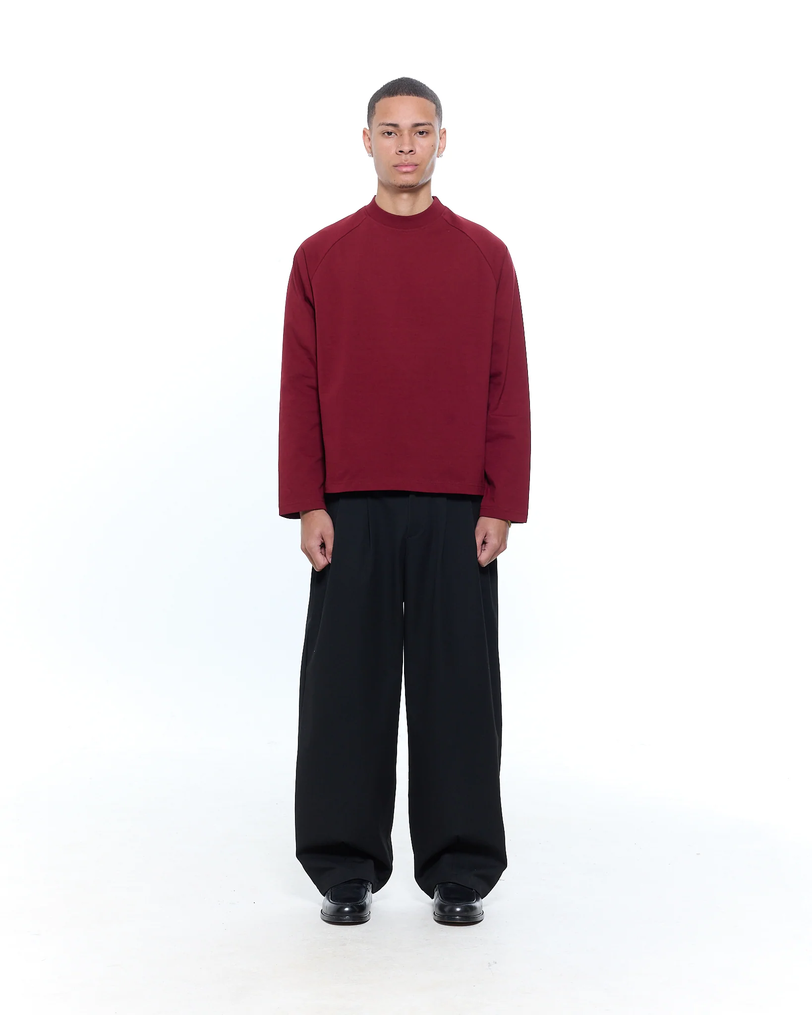 Long Sleeve T-Shirt - Burgundy - Image 4