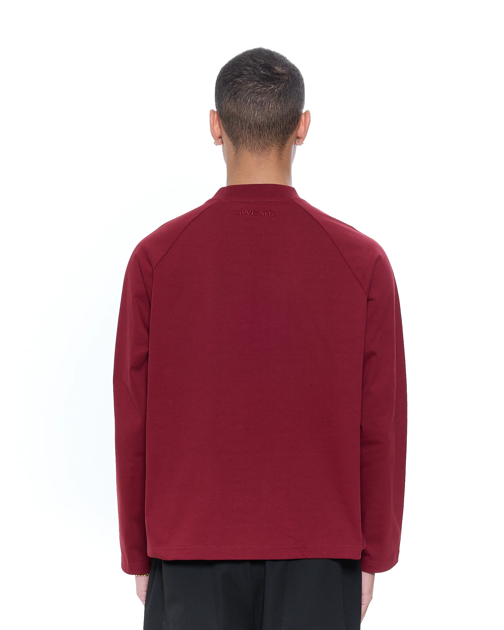 Long Sleeve T-Shirt - Burgundy - Image 6