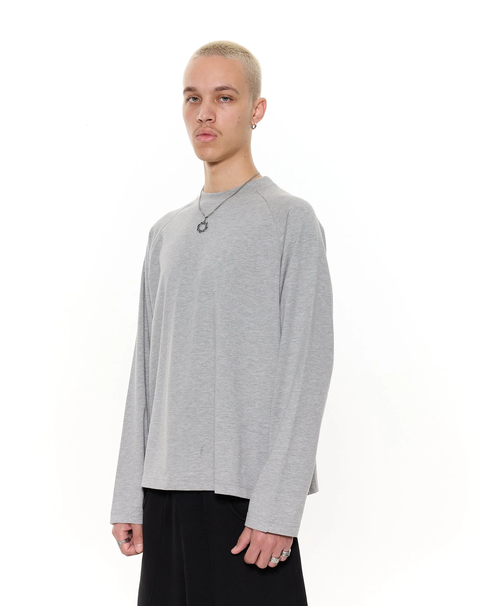 Long Sleeve T-Shirt - Grey - Image 3
