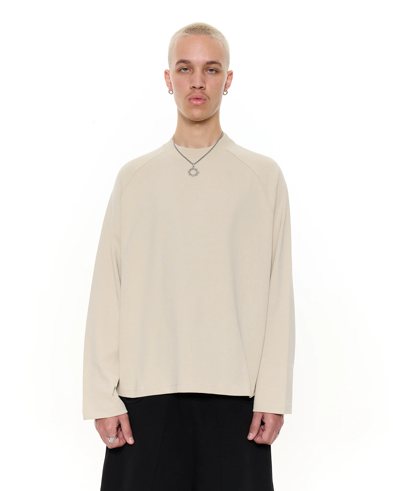 Long Sleeve T-Shirt - Oat - Image 2