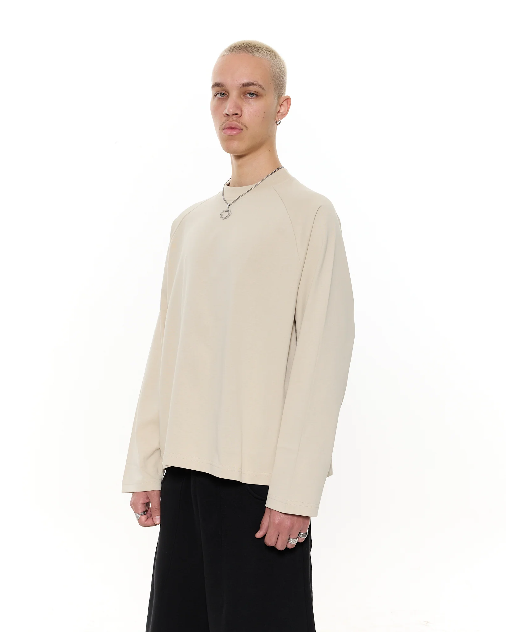Long Sleeve T-Shirt - Oat - Image 3