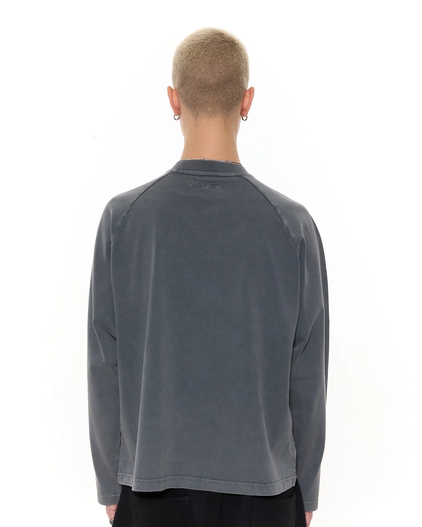 Long Sleeve T-Shirt - Washed Grey - Image 4