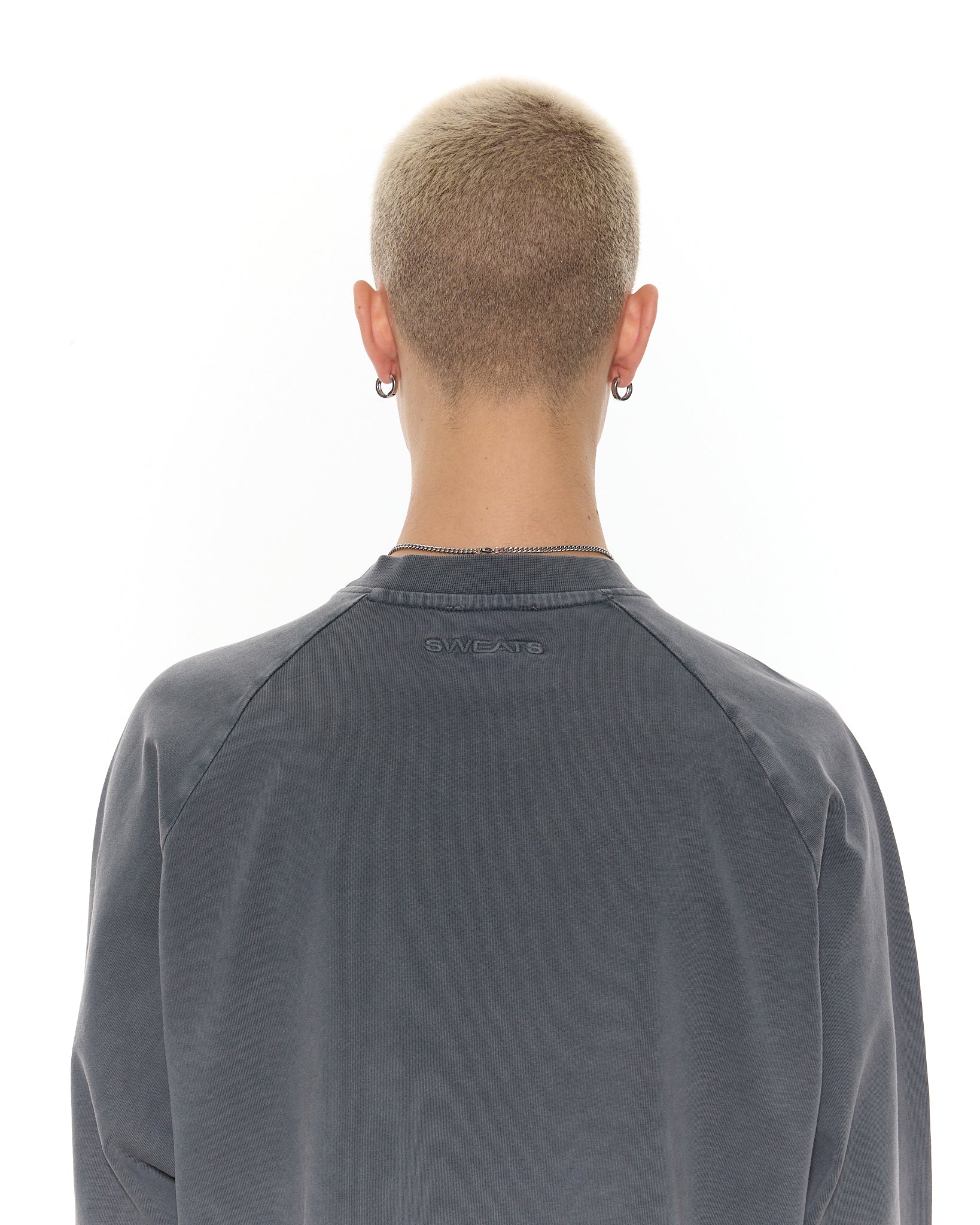 Long Sleeve T-Shirt - Washed Grey - Image 5