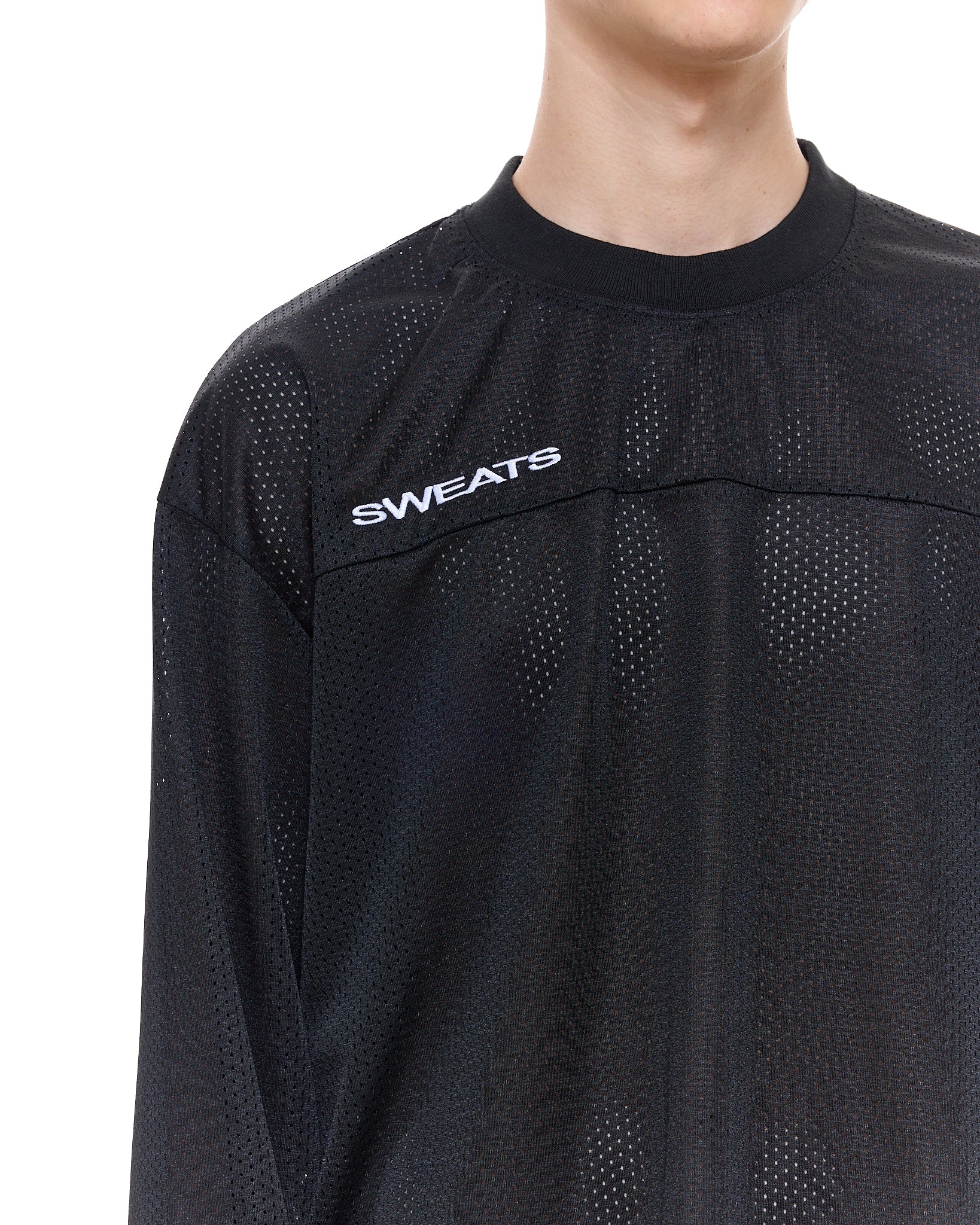 MESH LS T-SHIRT - BLACK - Image 3