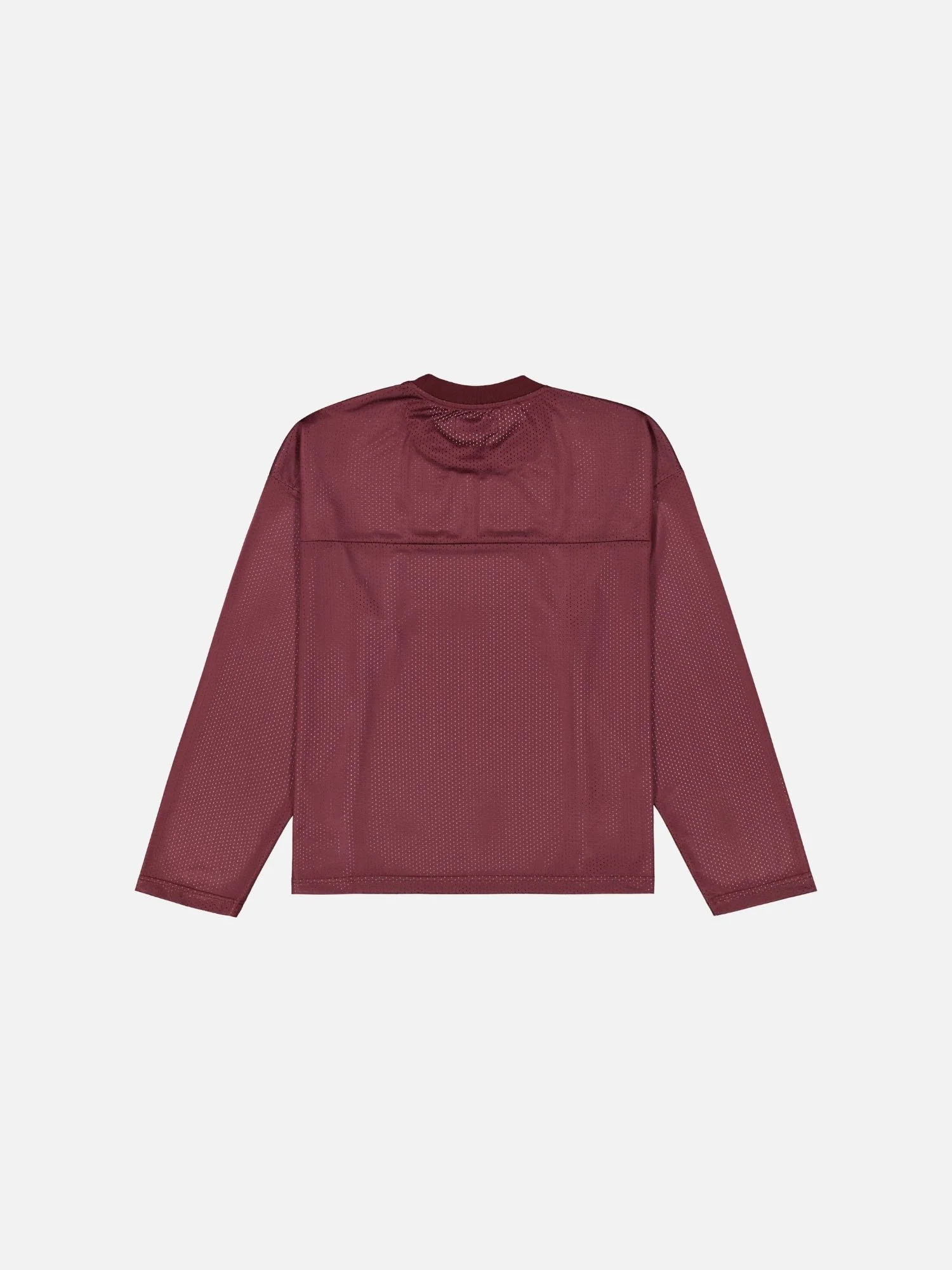 MESH LS T-SHIRT - BURGUNDY - Image 6
