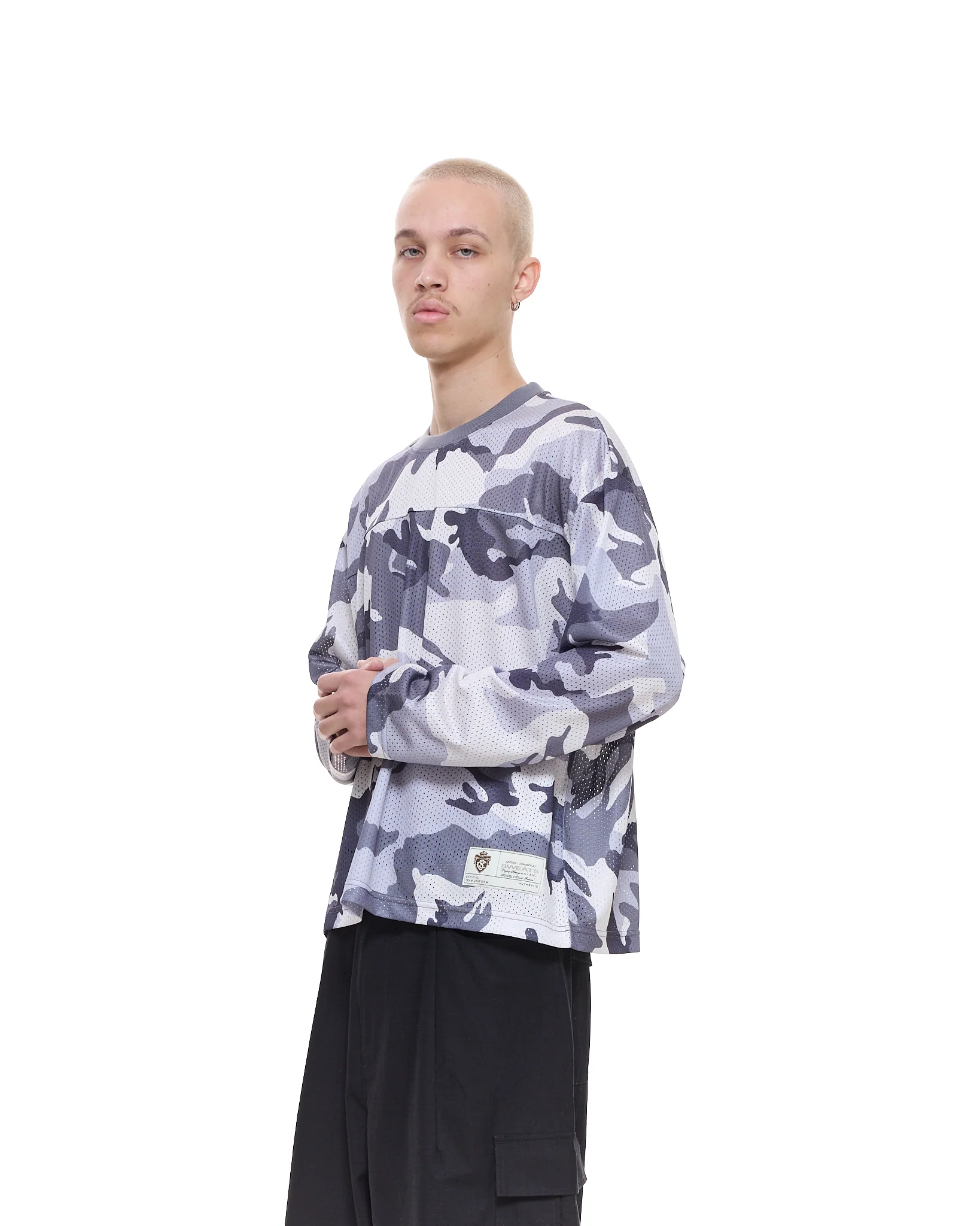 MESH LS T-SHIRT - SNOW CAMO - Image 3