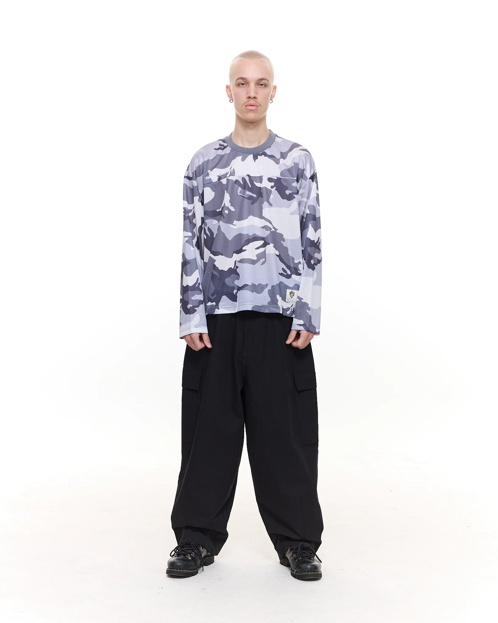 MESH LS T-SHIRT - SNOW CAMO - Image 5