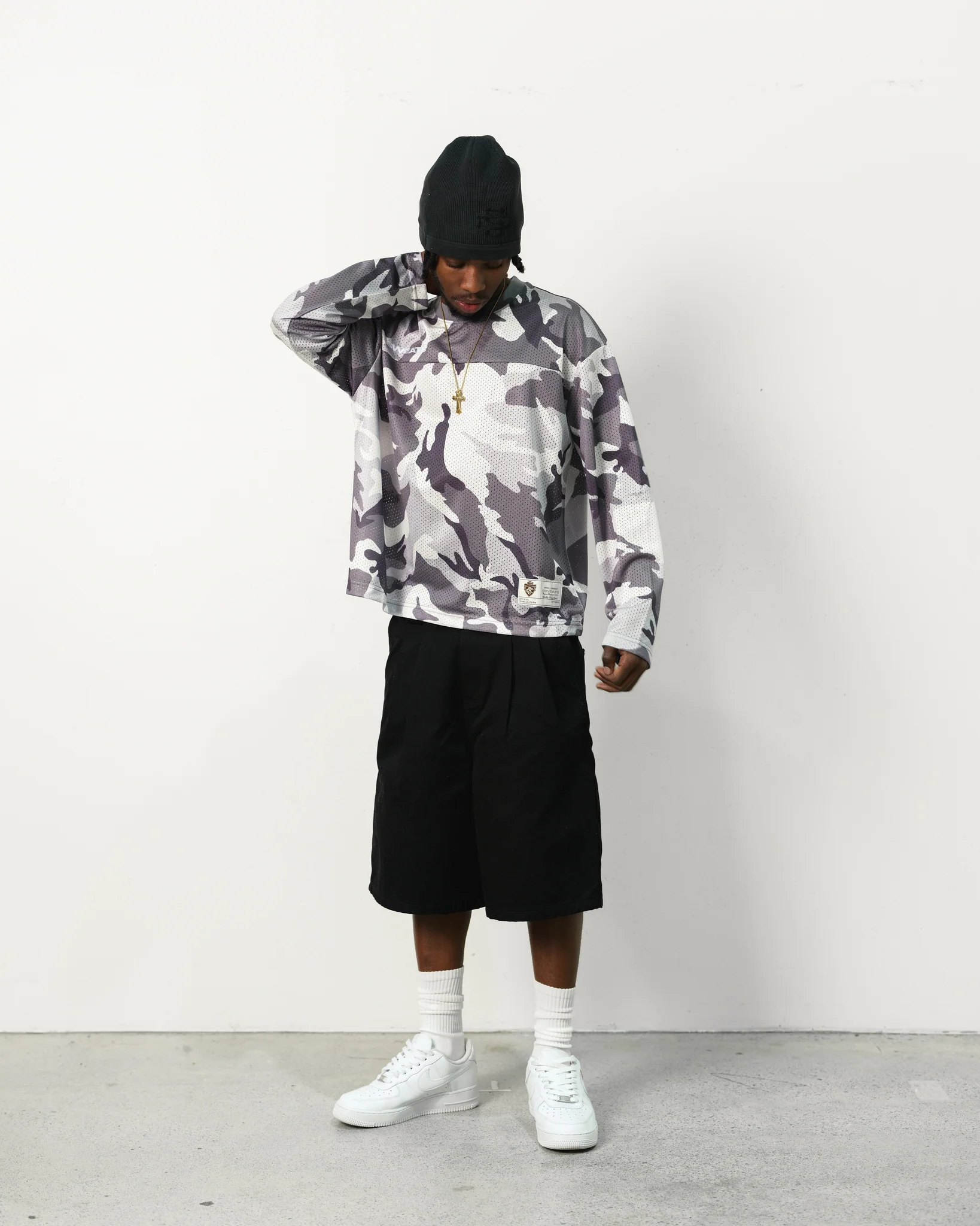 MESH LS T-SHIRT - SNOW CAMO - Image 9