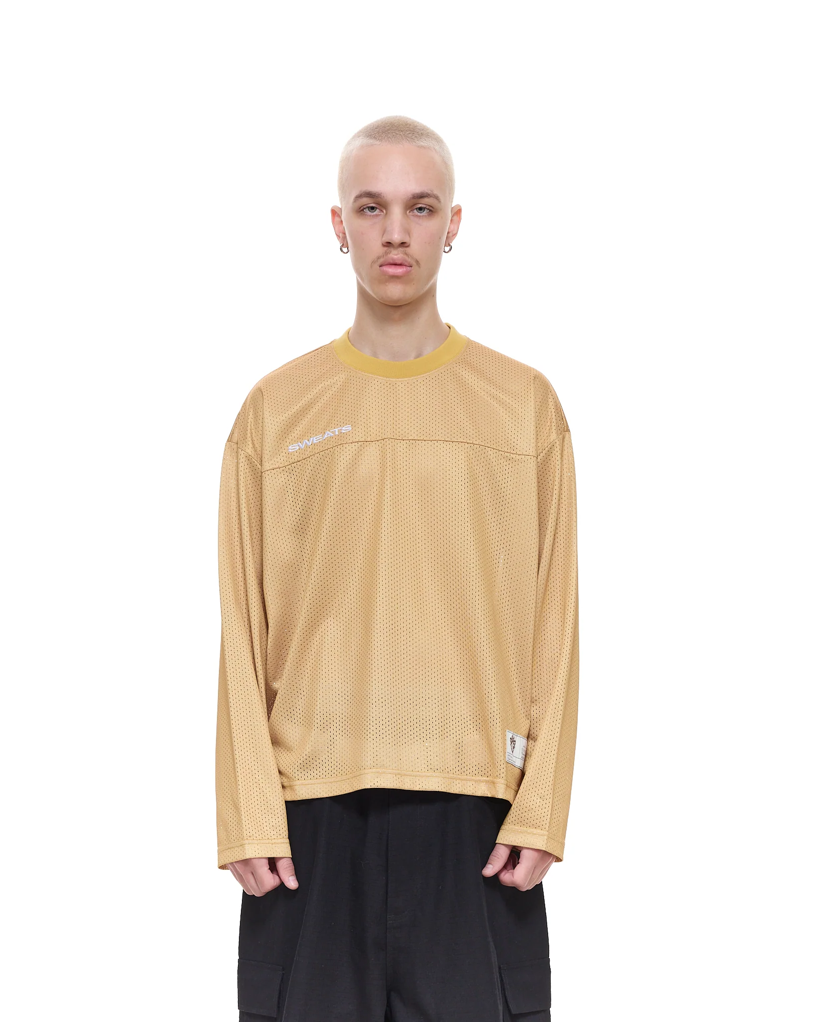 MESH LS T-SHIRT - MUSTARD - Image 2
