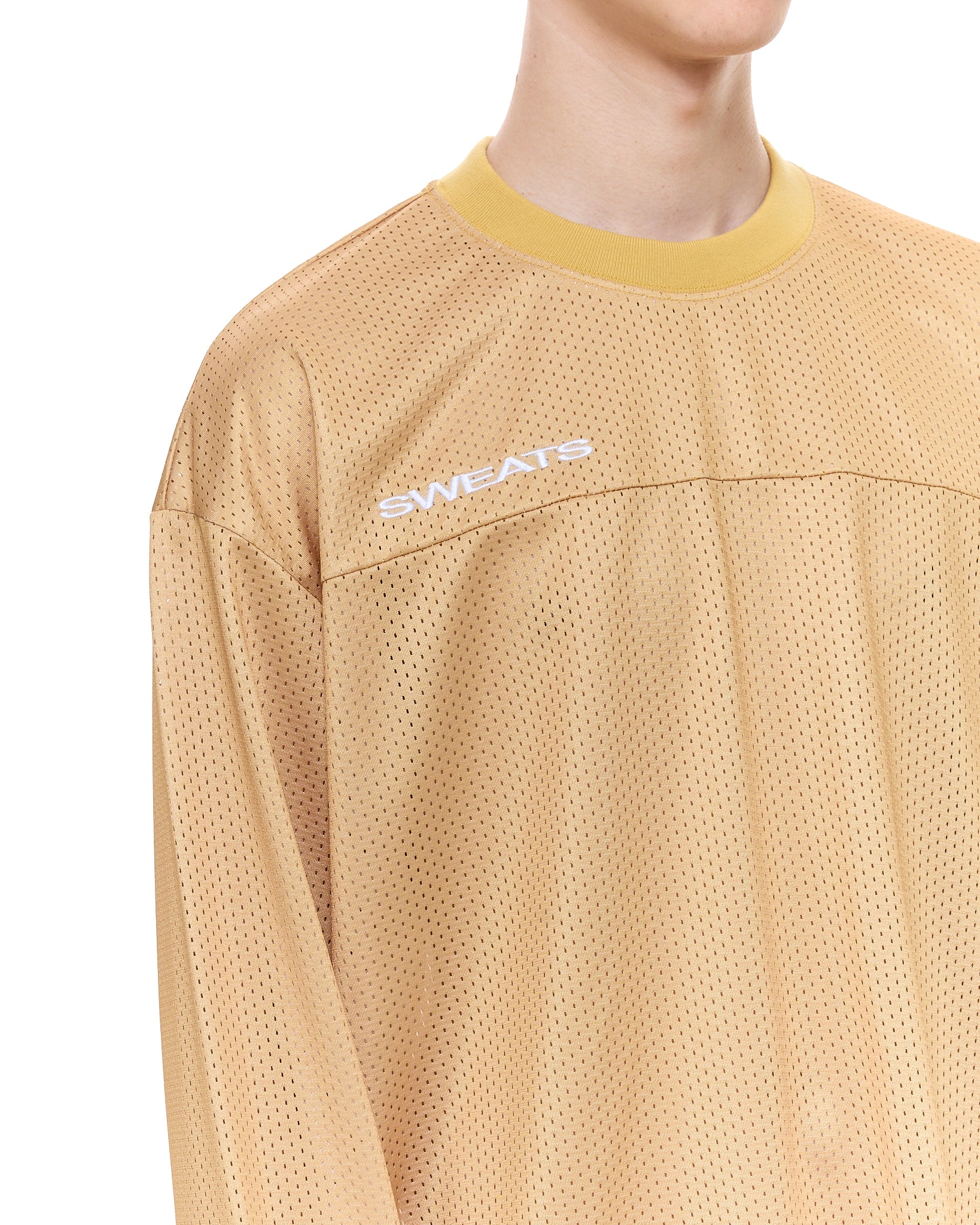MESH LS T-SHIRT - MUSTARD - Image 3