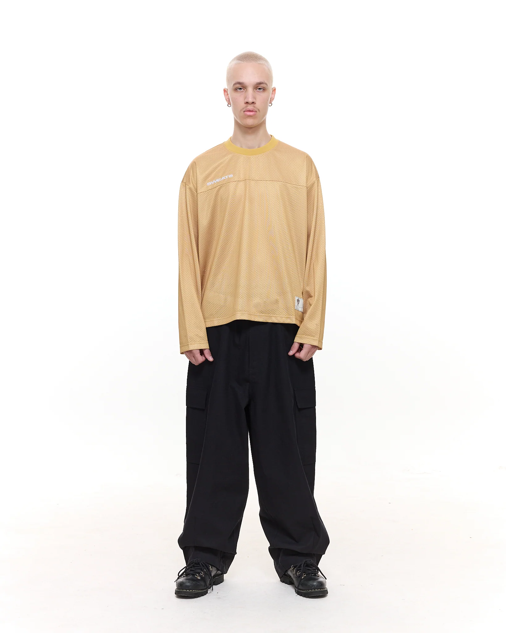 MESH LS T-SHIRT - MUSTARD - Image 5