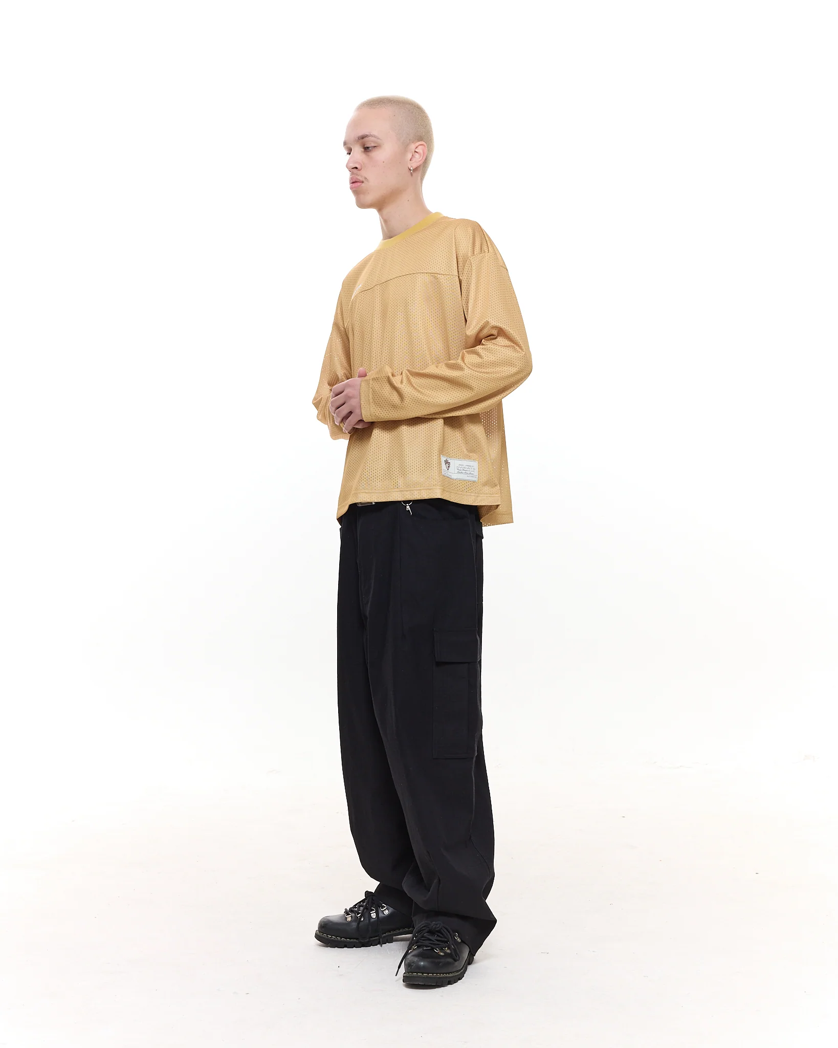 MESH LS T-SHIRT - MUSTARD - Image 8