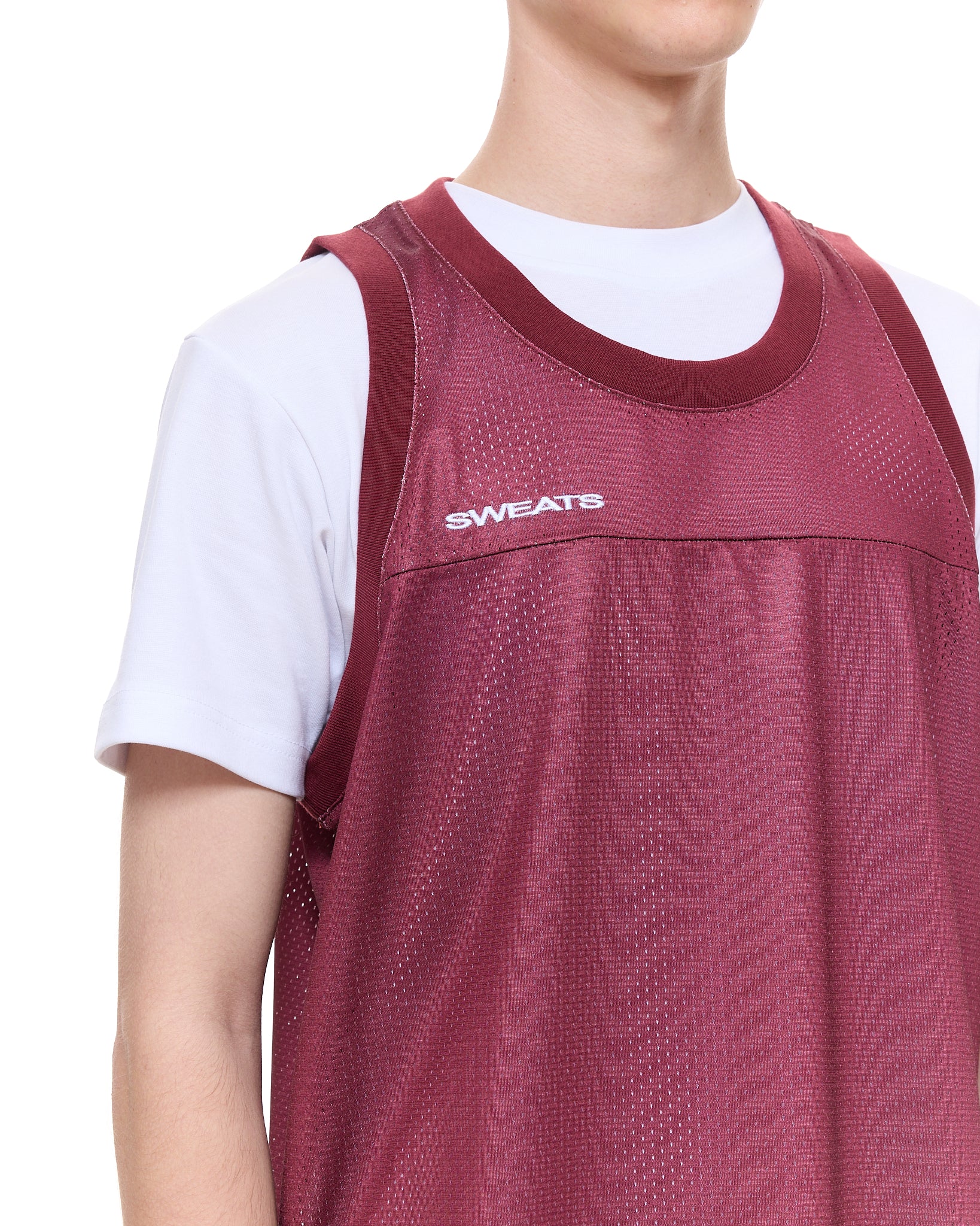 MESH SINGLET - BURGUNDY - Image 6