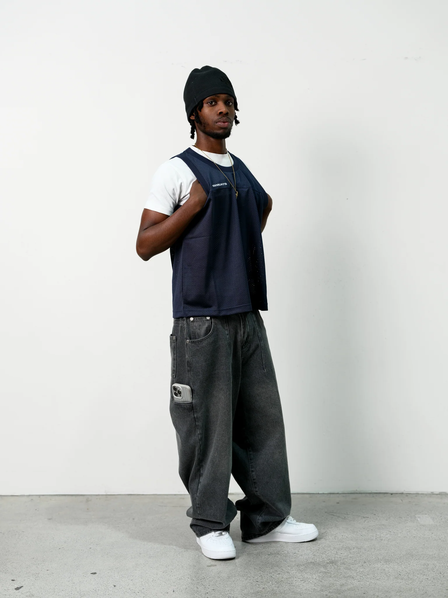 MESH SINGLET - NAVY - Image 8