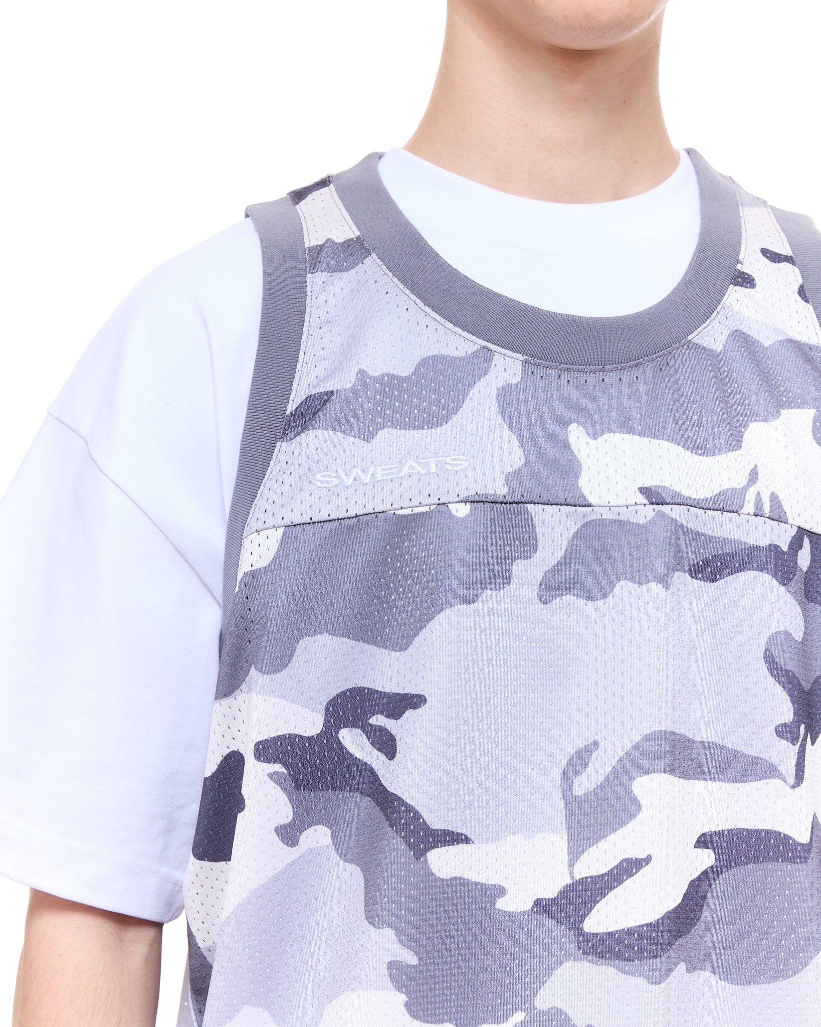 MESH SINGLET - SNOW CAMO - Image 4