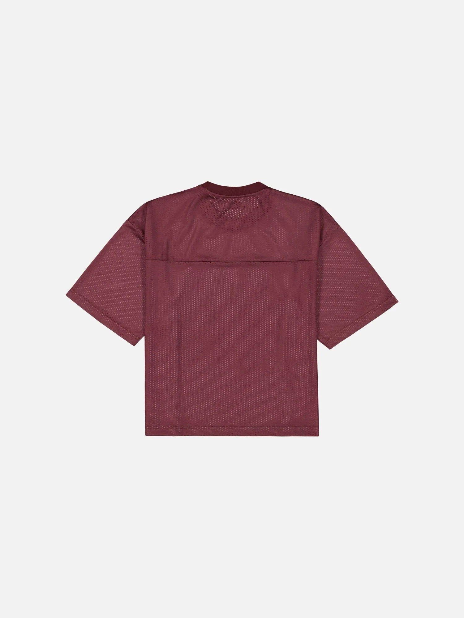 MESH SS T-SHIRT - BURGUNDY - Image 6