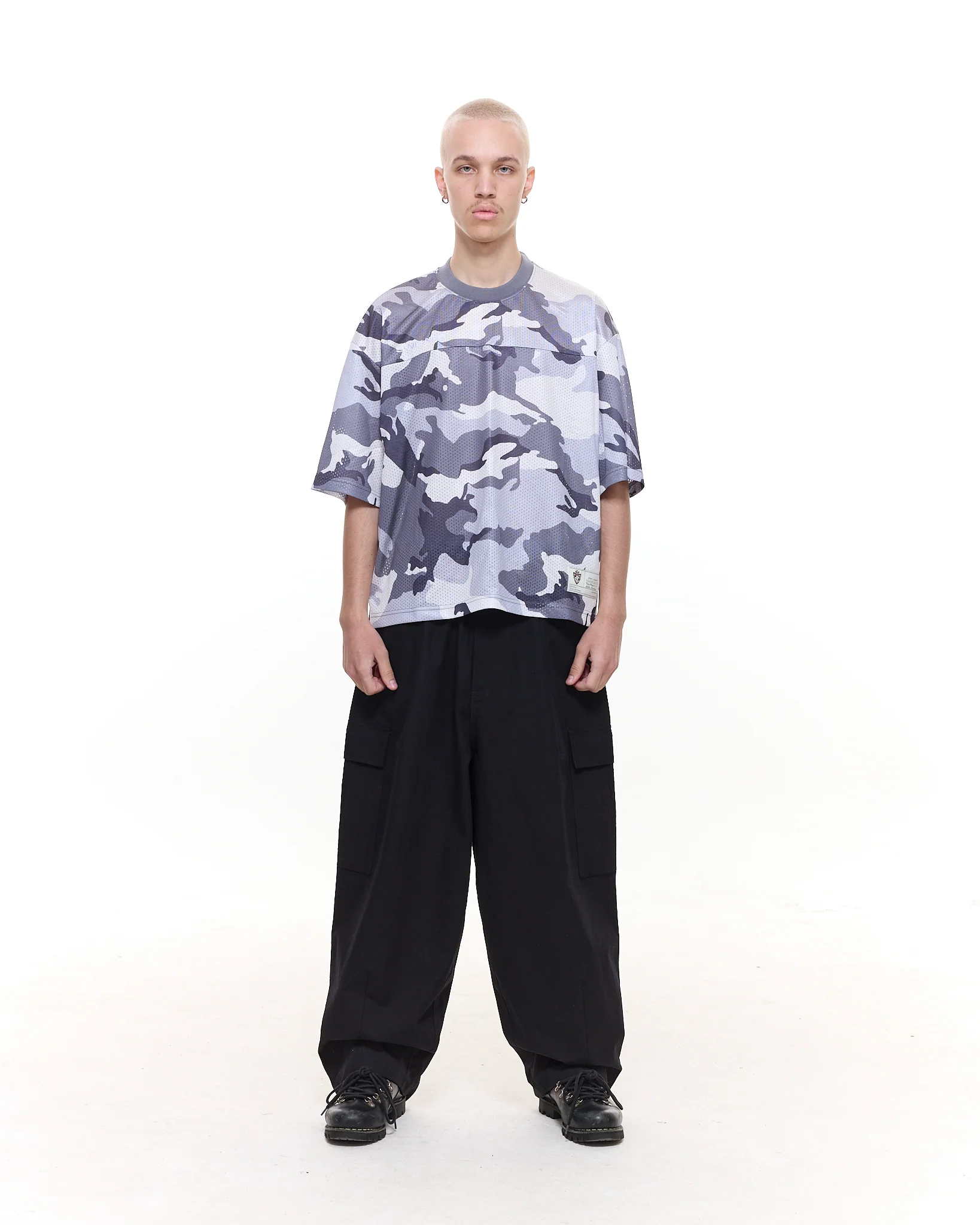 MESH SS T-SHIRT - SNOW CAMO - Image 4