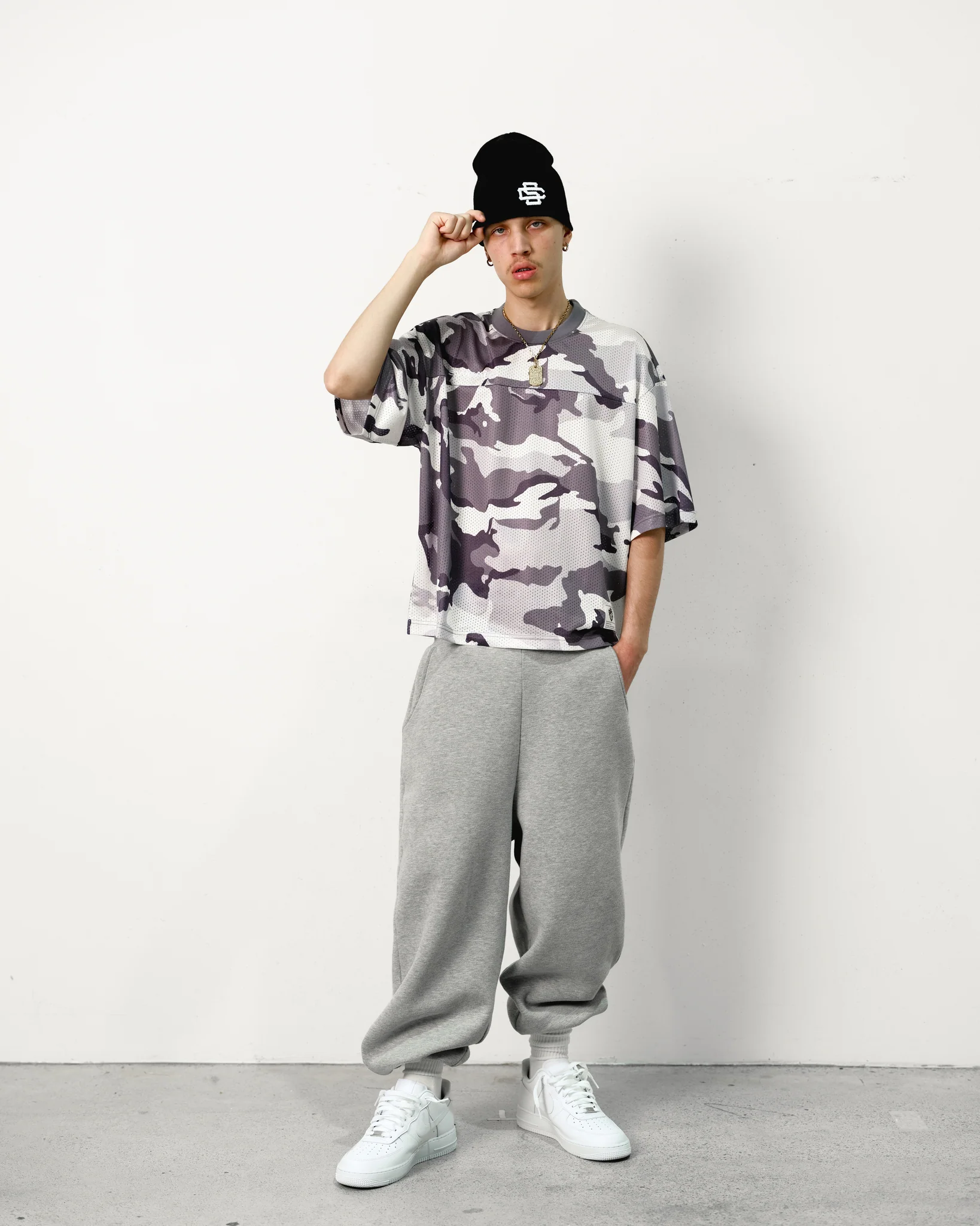 MESH SS T-SHIRT - SNOW CAMO - Image 6