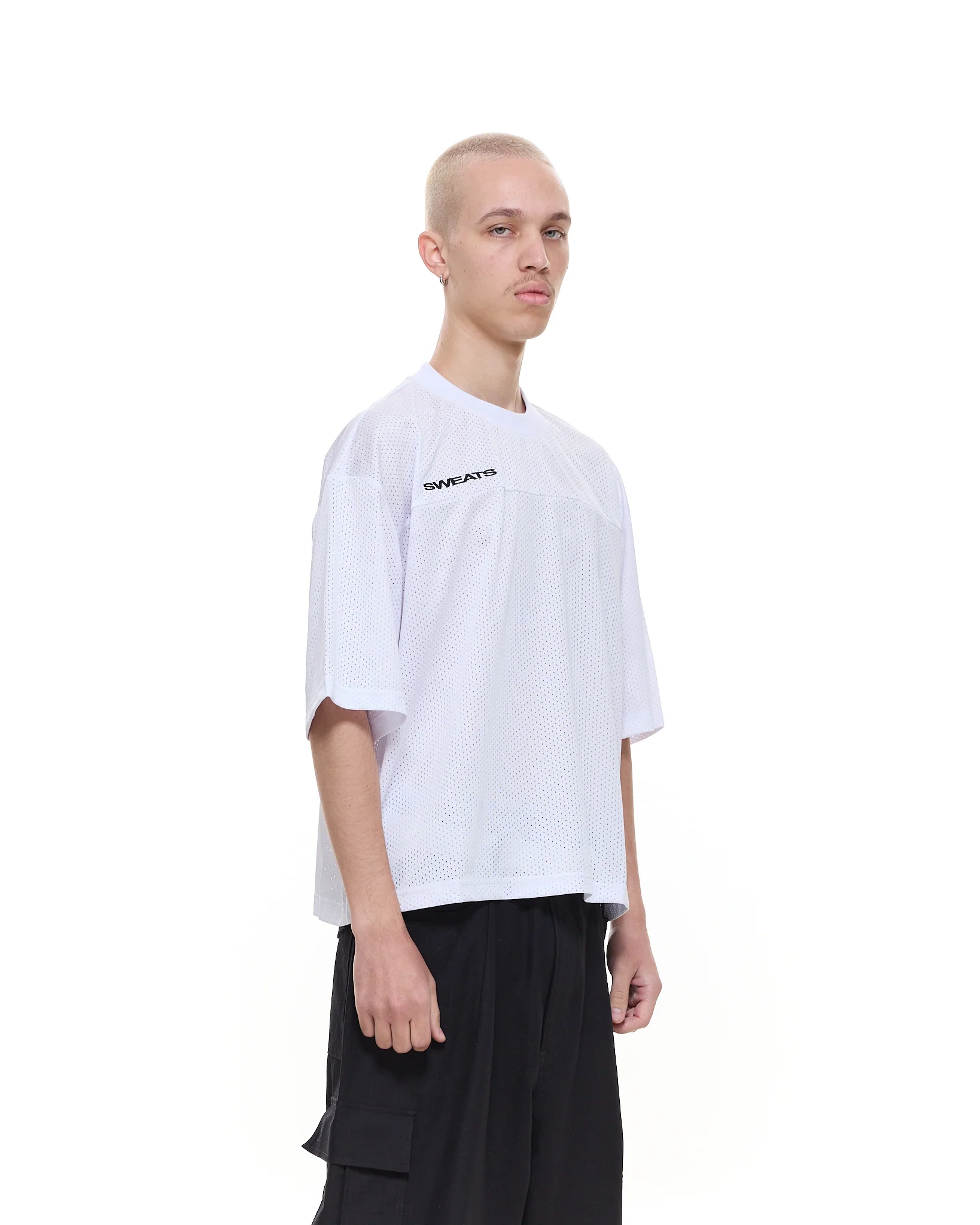 MESH SS T-SHIRT - WHITE - Image 10