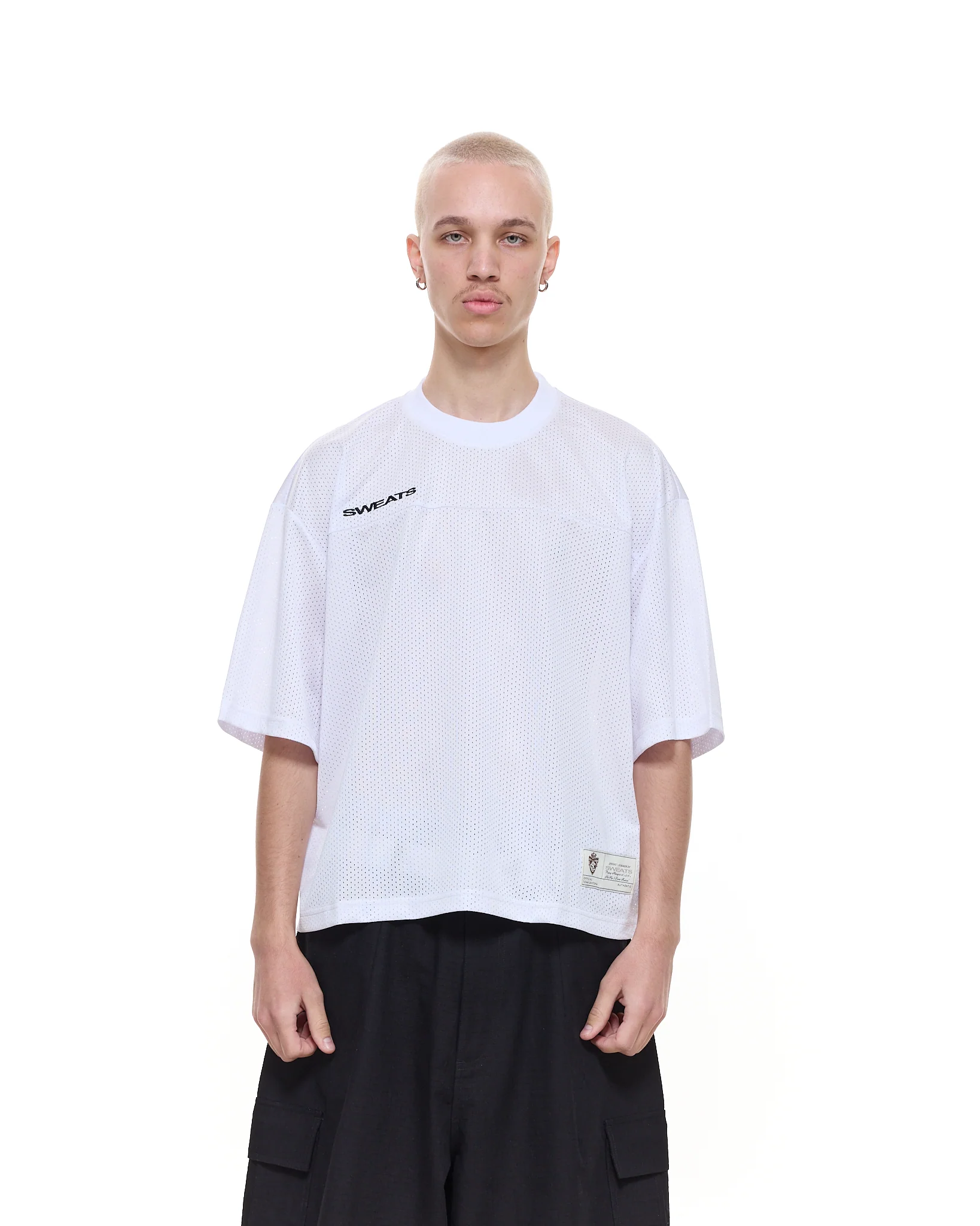 MESH SS T-SHIRT - WHITE - Image 3