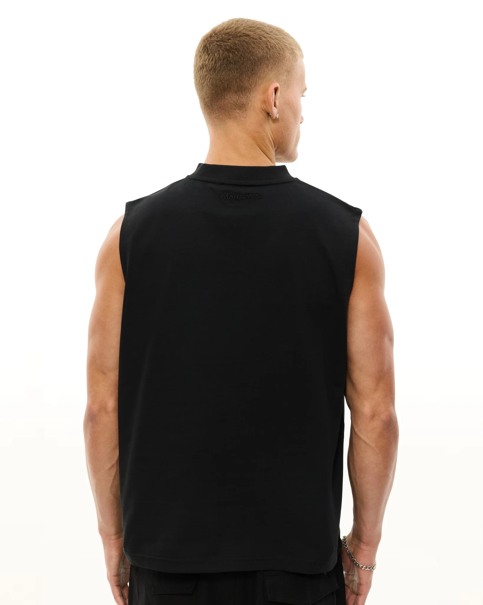 MUSCLE TEE - BLACK - Image 5