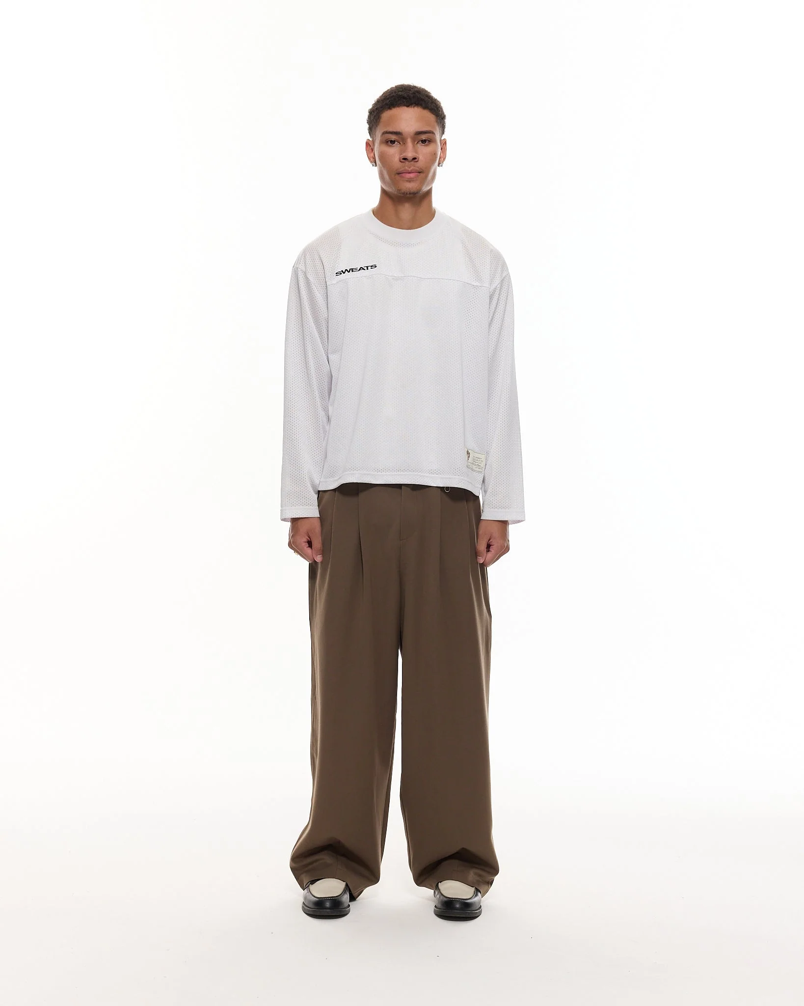 PLEATED PANT - BROWN - Image 8