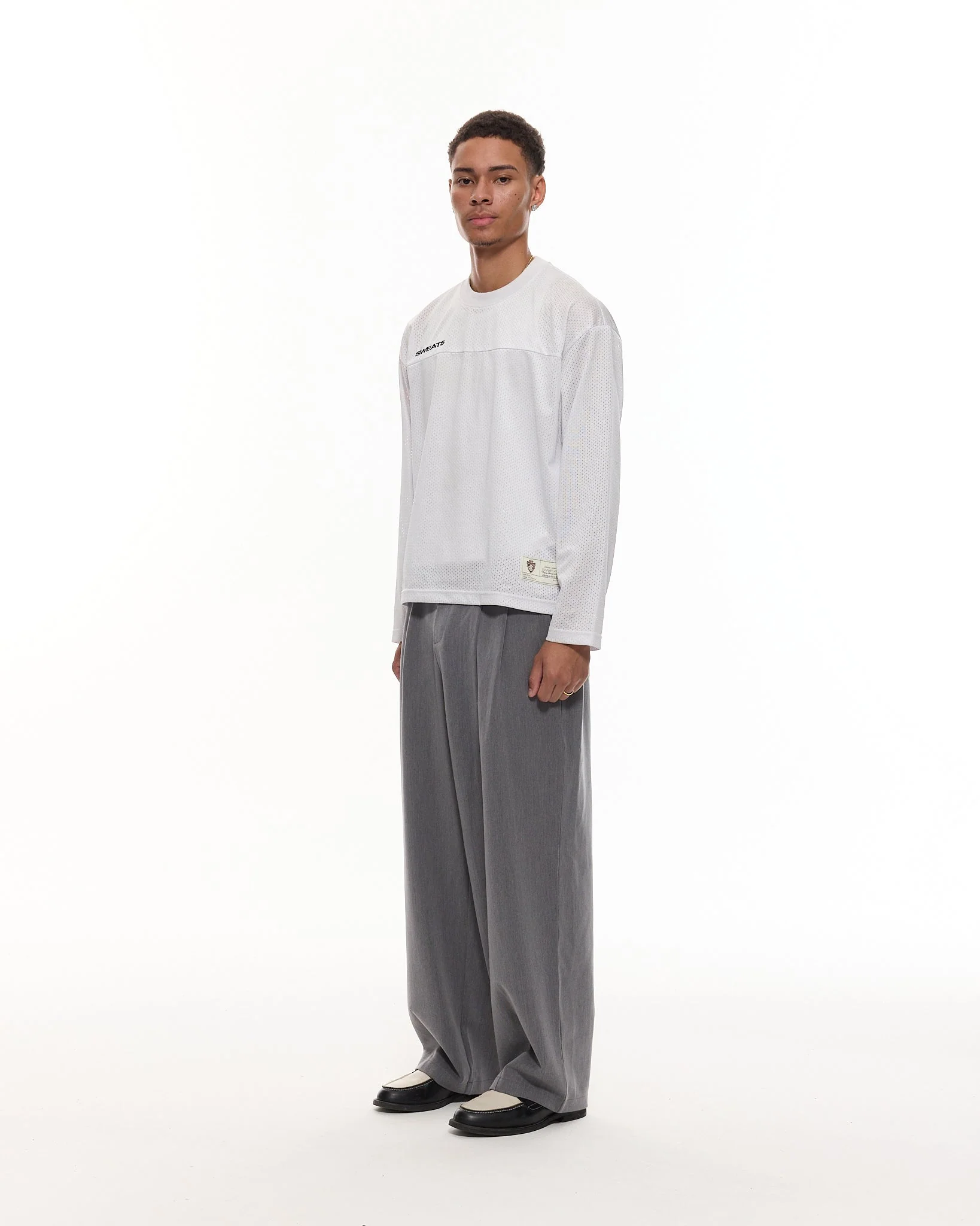 PLEATED PANT - GREY - Image 4