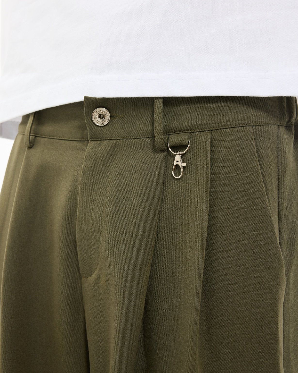 PLEATED PANT - OLIVE - Image 6
