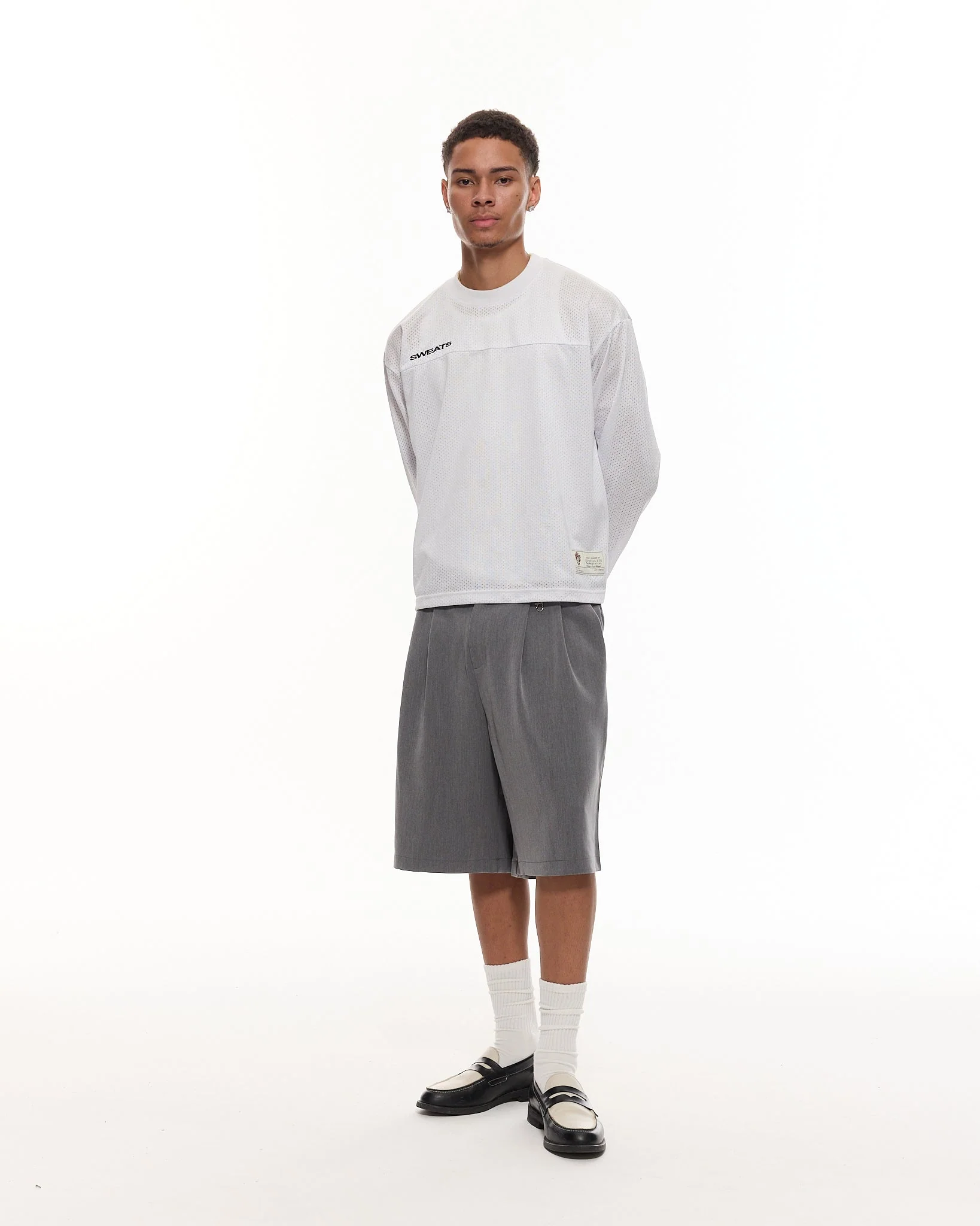 PLEATED SHORT - GREY - Image 3