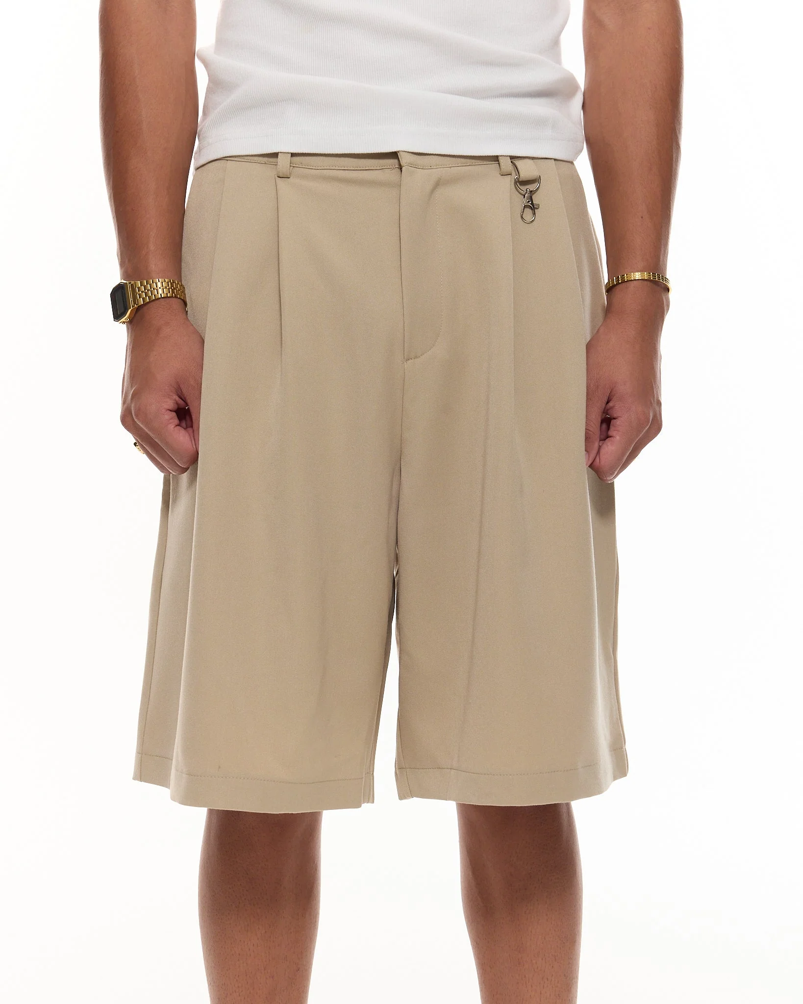 PLEATED SHORT - SAND - Image 3