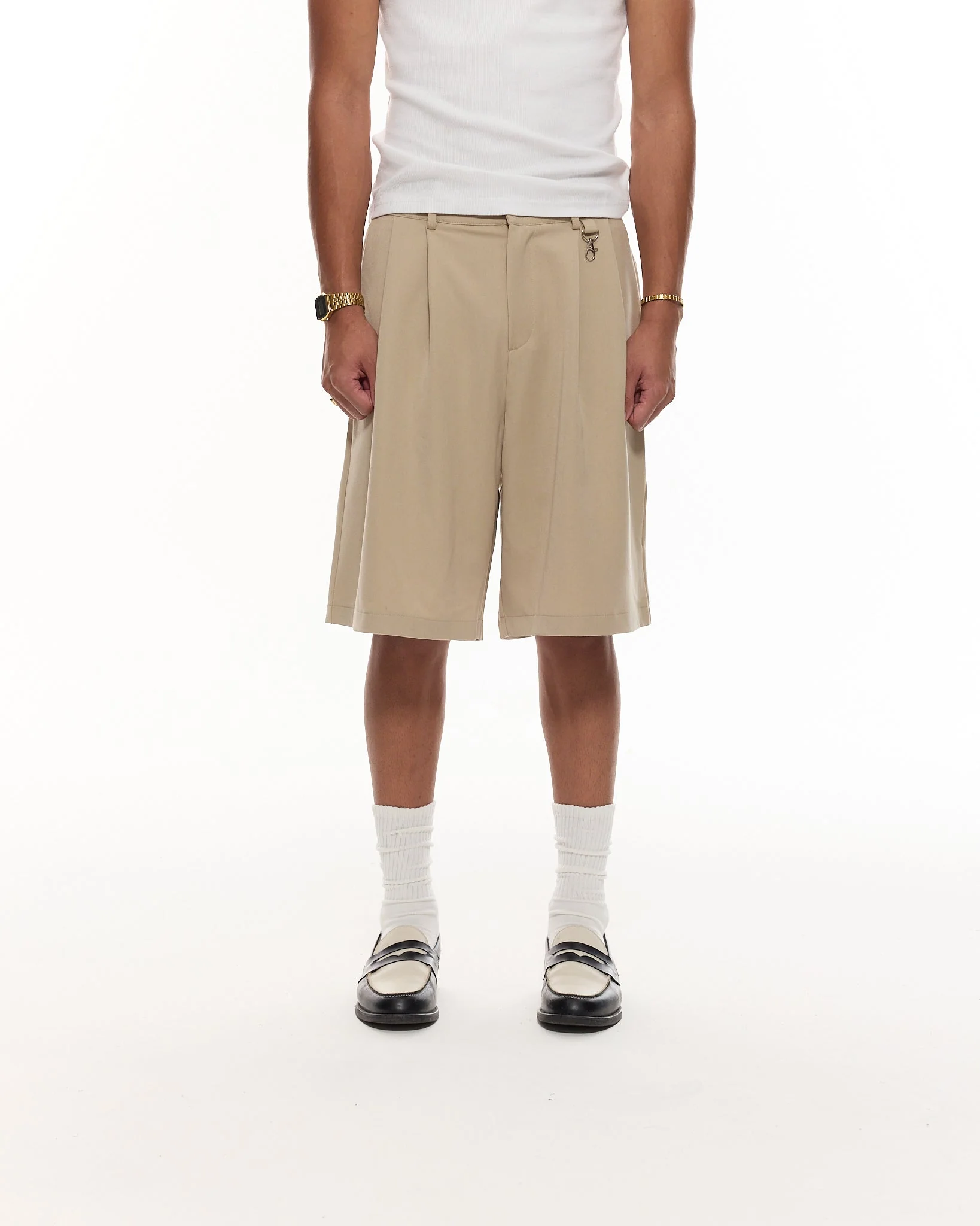 PLEATED SHORT - SAND - Image 4